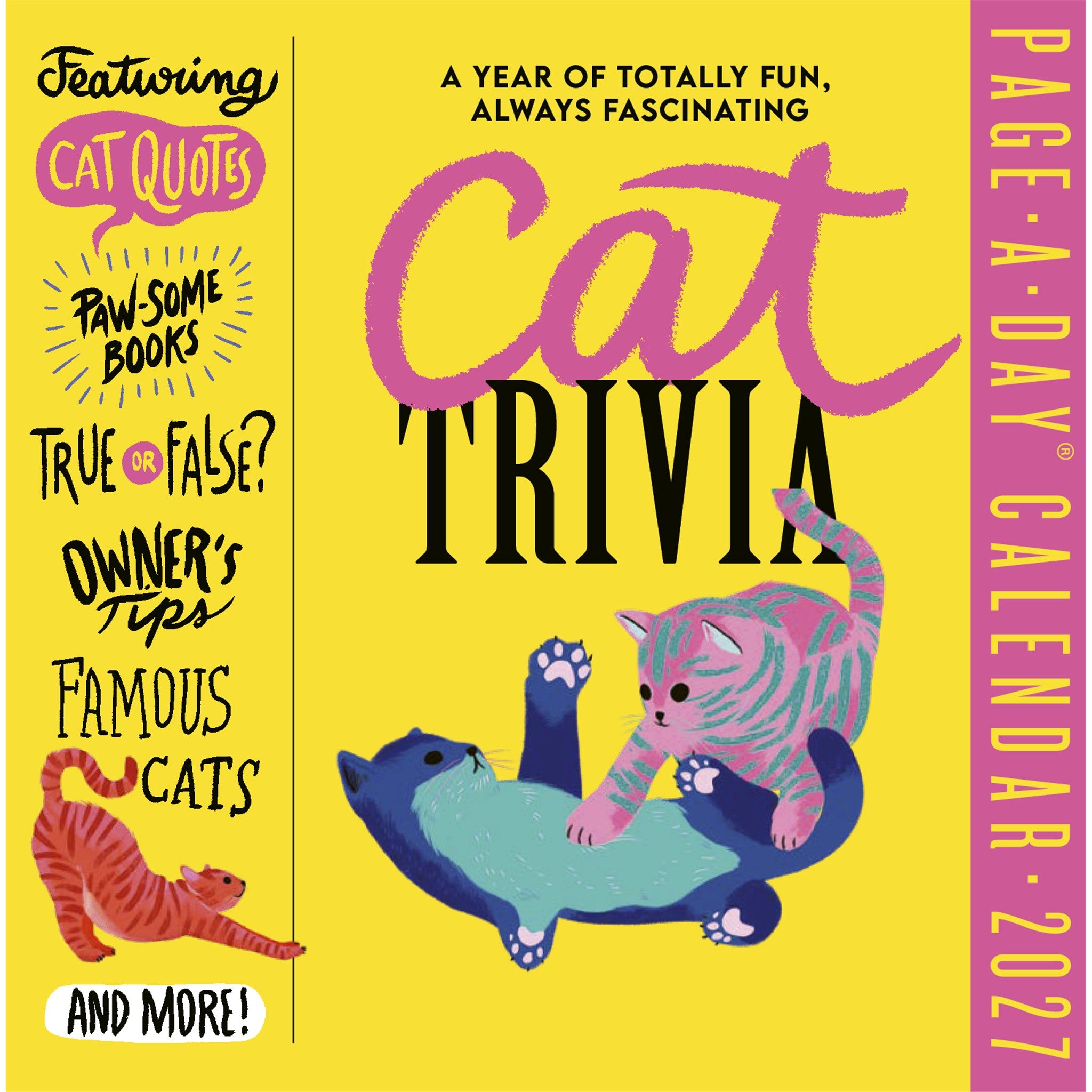 Cat Trivia 2027 Box Calendar