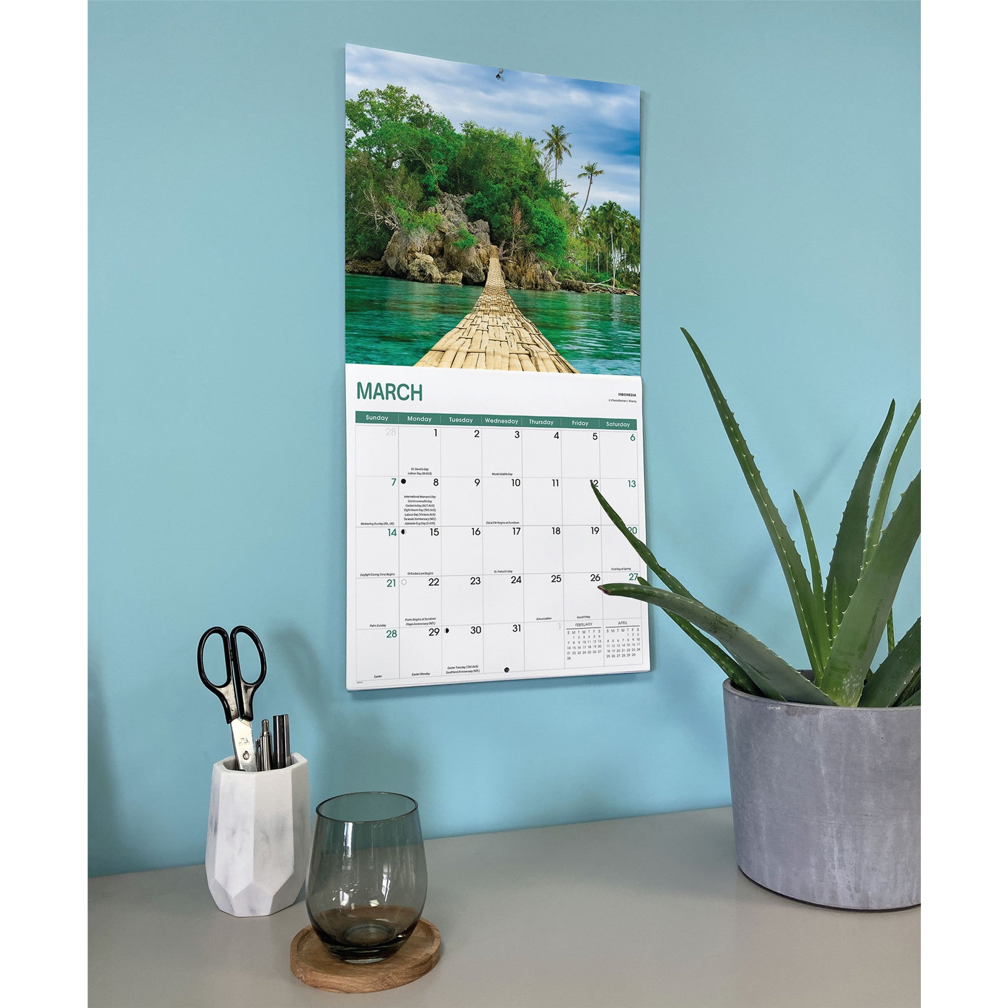 Calendrier mural Chemins 2027