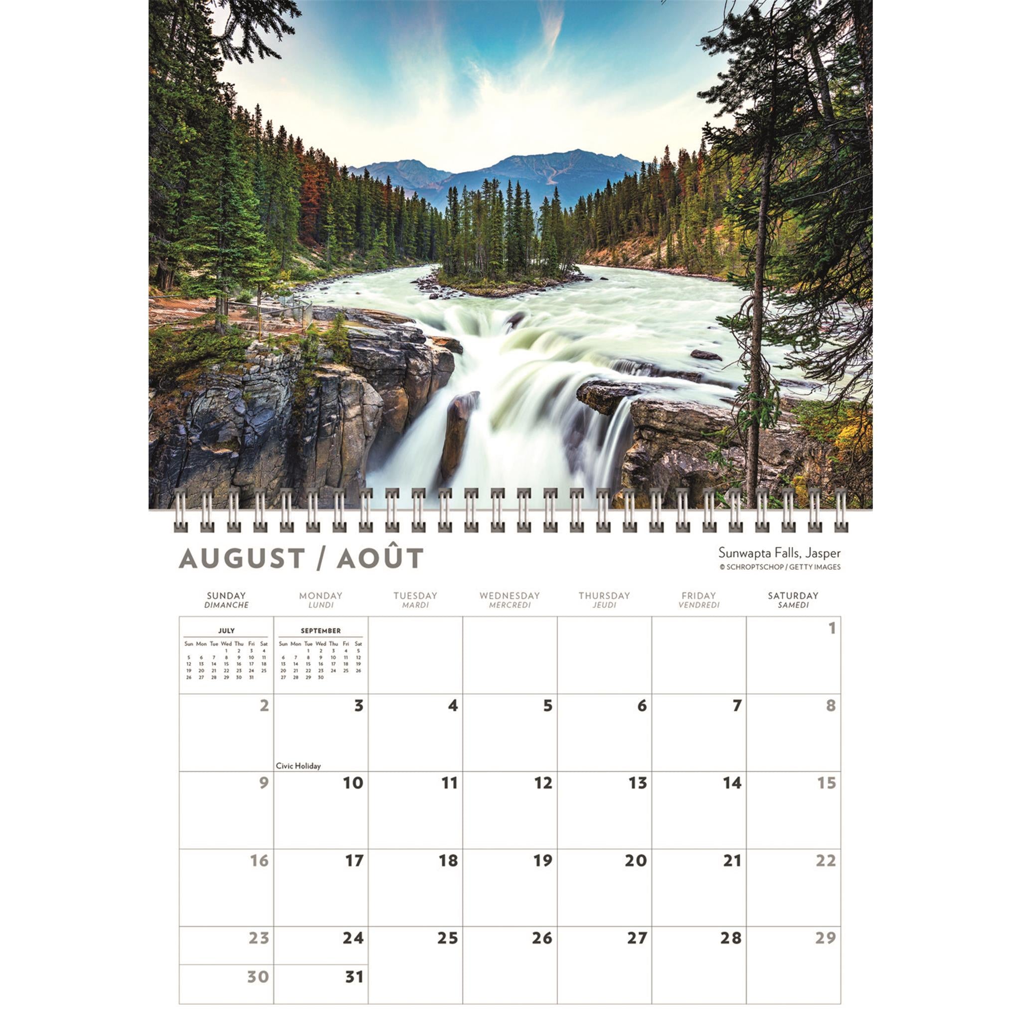 Canadian Rockies 2026 Mini Calendar