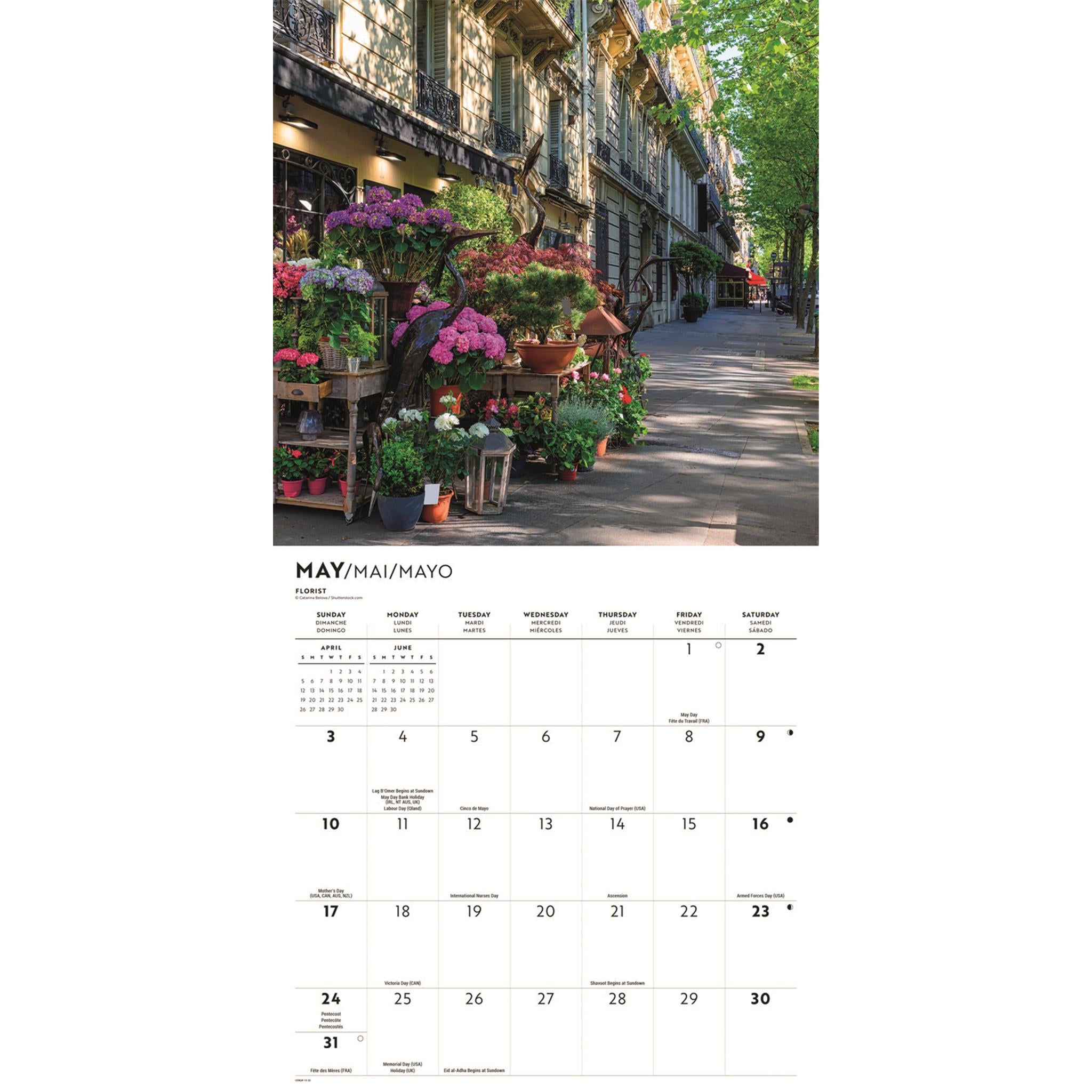 Calendrier mural Parisian Lifestyle 2026