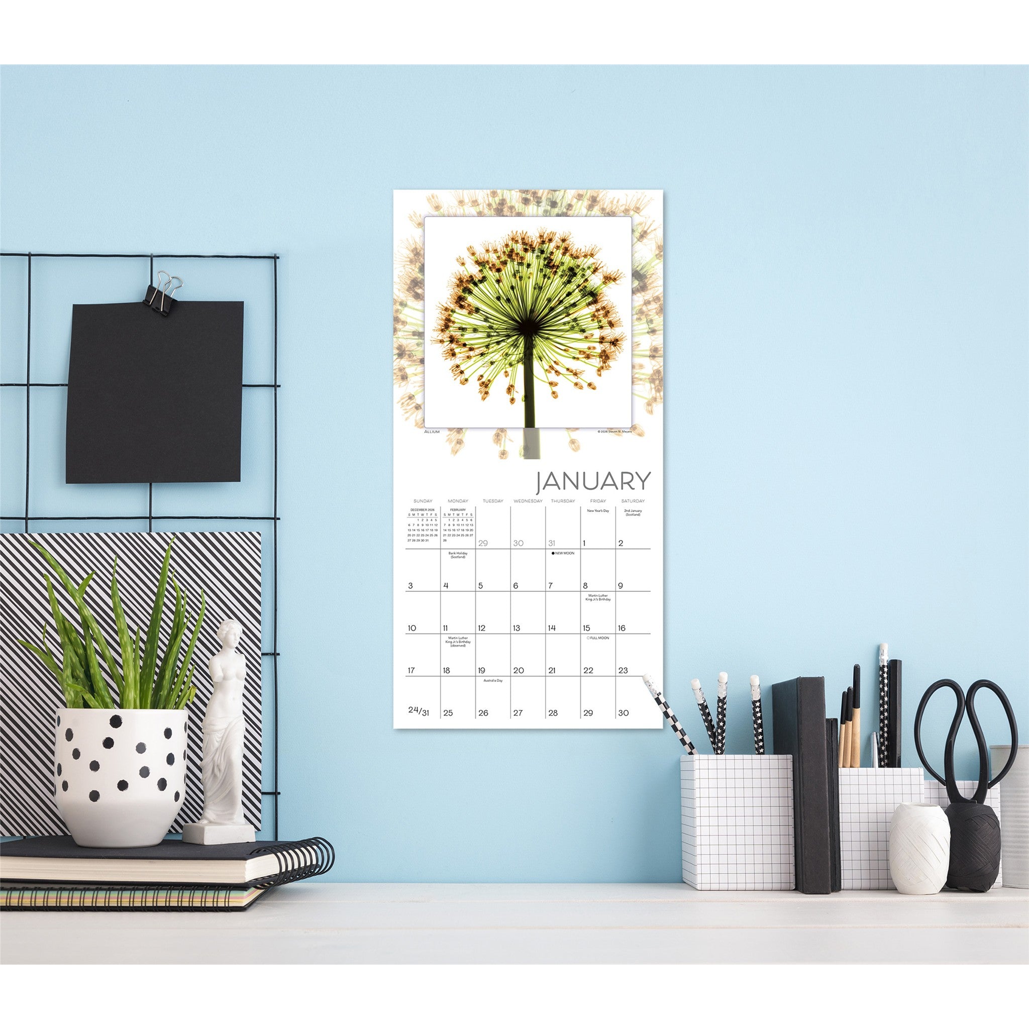 Flower Spirits 2027 Mini Calendar