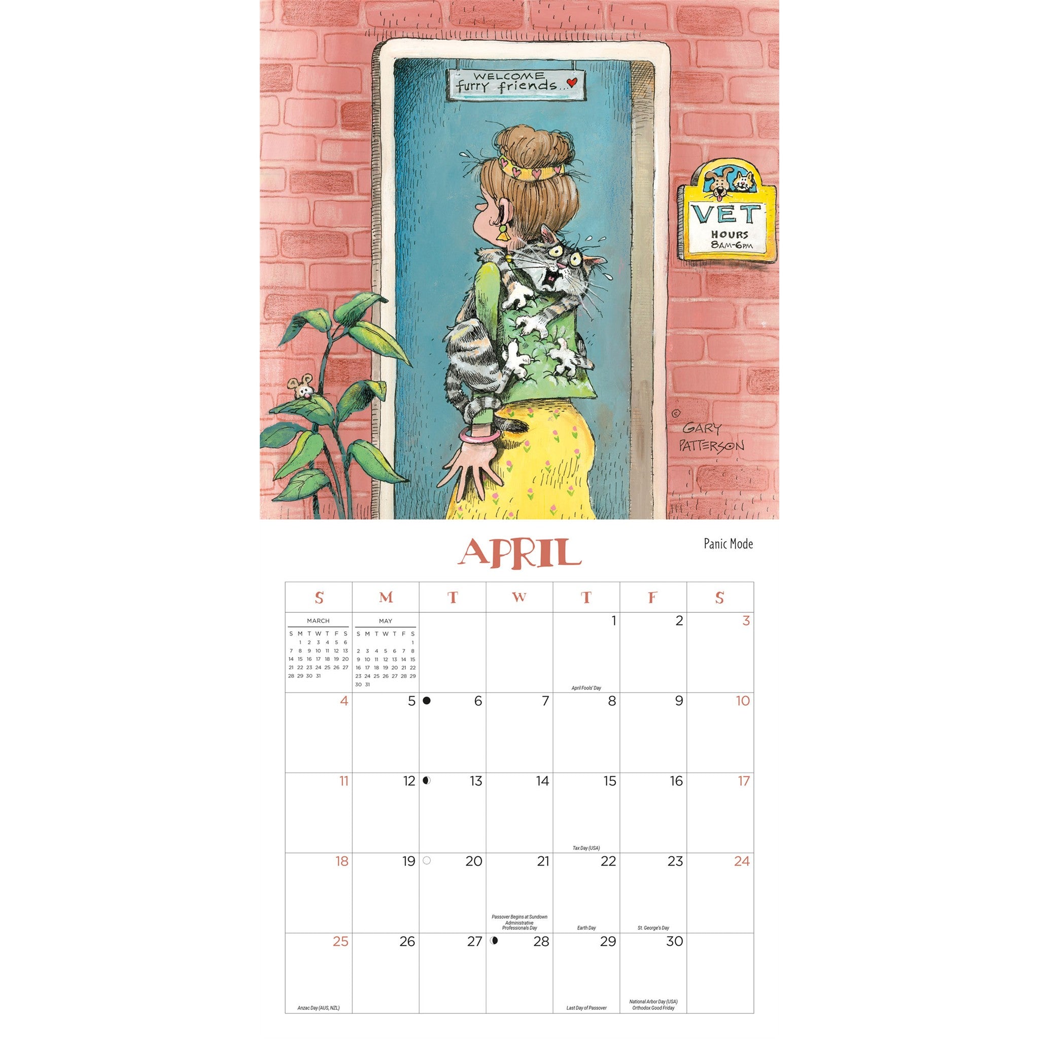 Gary Patterson Cats 2027 Mini Magnetic Calendar
