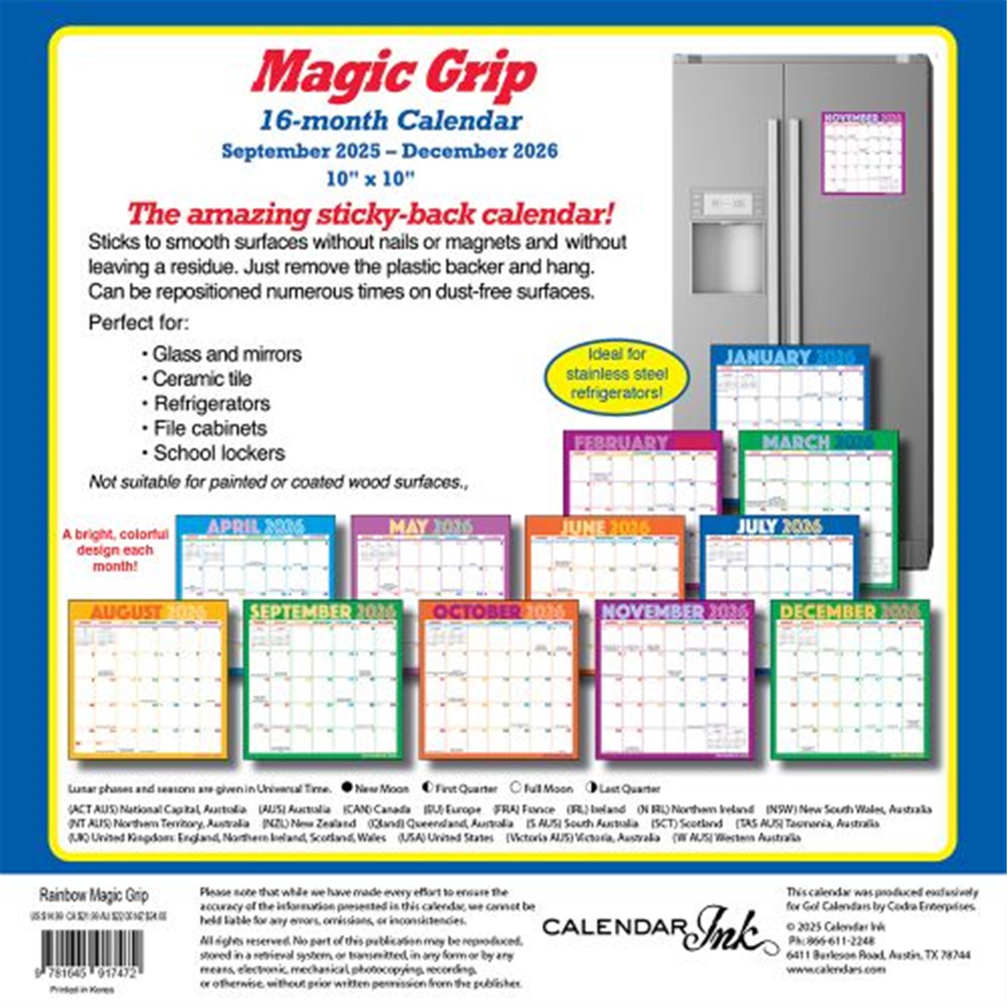 Mini-calendrier exclusif Rainbow Magic Grip 2025-2026