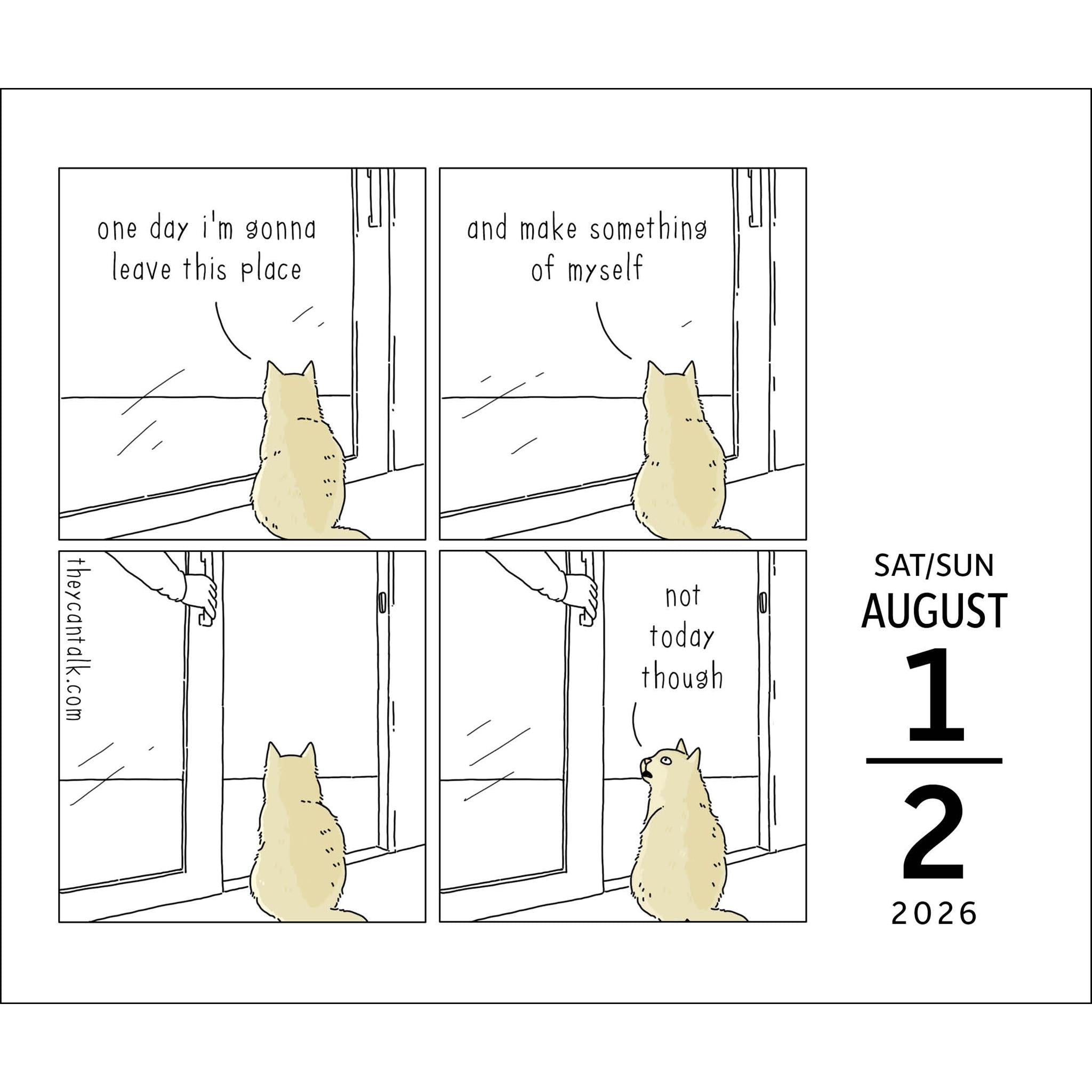 Calendrier de la boîte They Can Talk Comics 2026