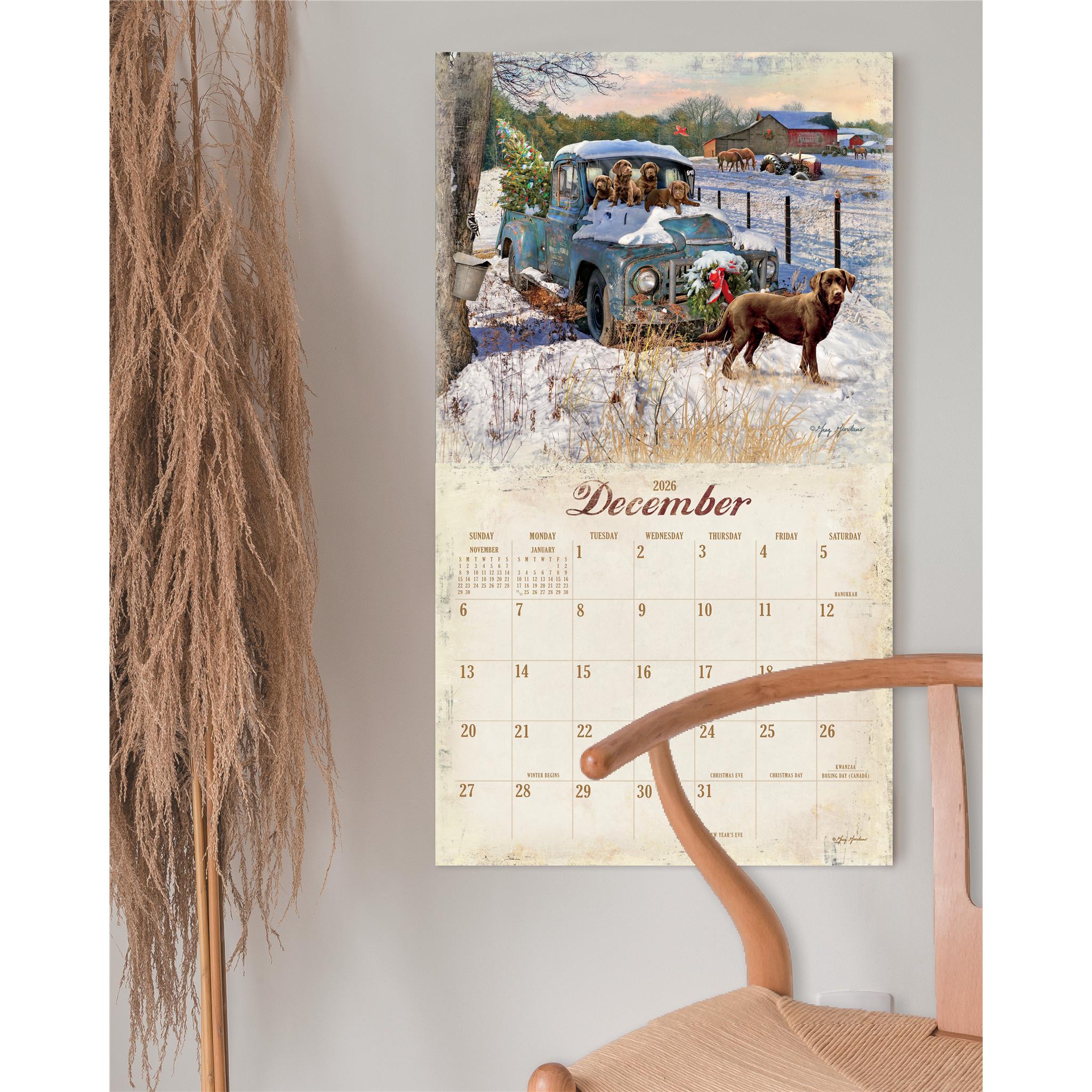 Calendrier mural de luxe Heartland 2026 - Disponible uniquement en ligne