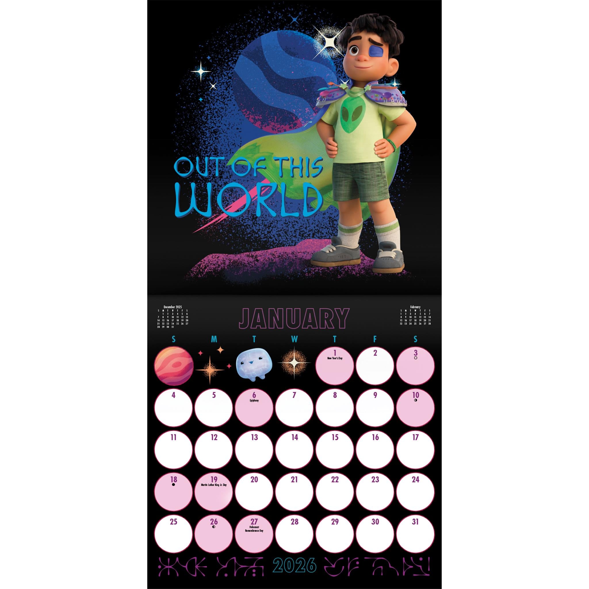 Calendrier mural Elio 2026 - Disponible uniquement en ligne