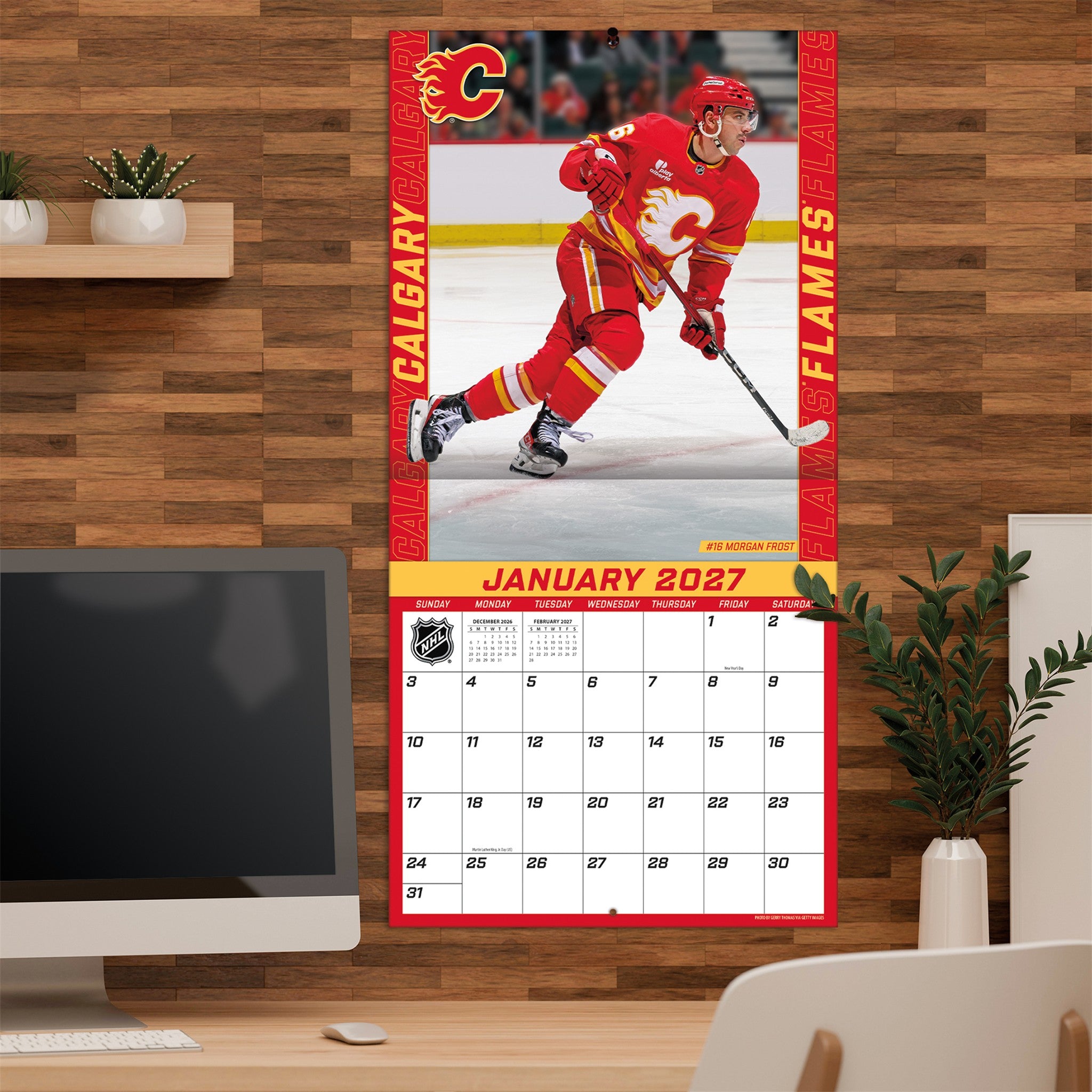 NHL Calgary Flames 2027 Wall Calendar - Online Only