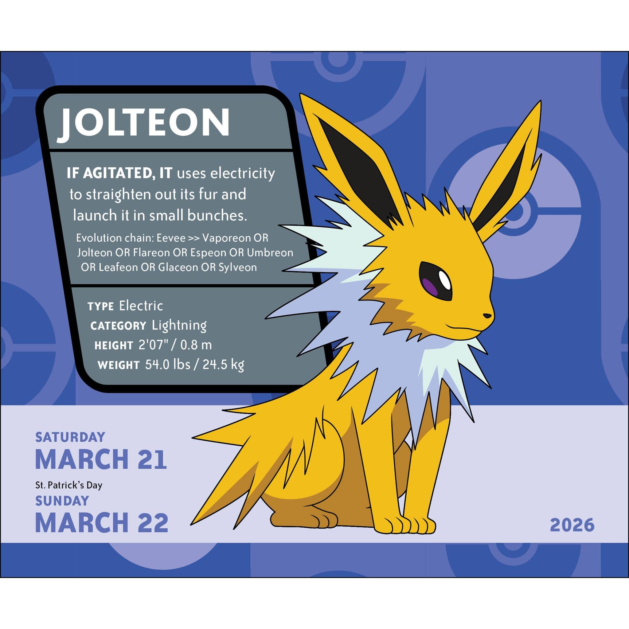 Pokémon 2026 Box Calendar