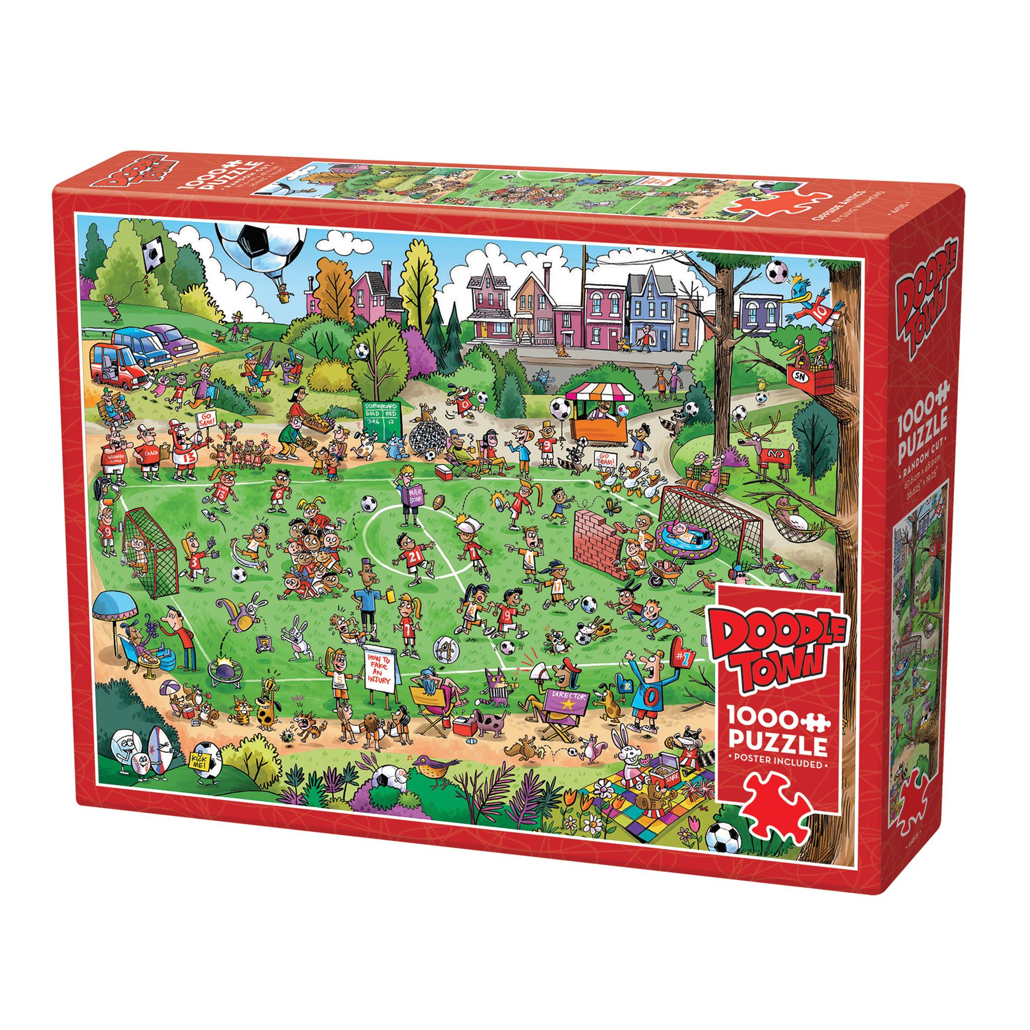 Puzzle de 1000 pièces Offside Antics Doodletown