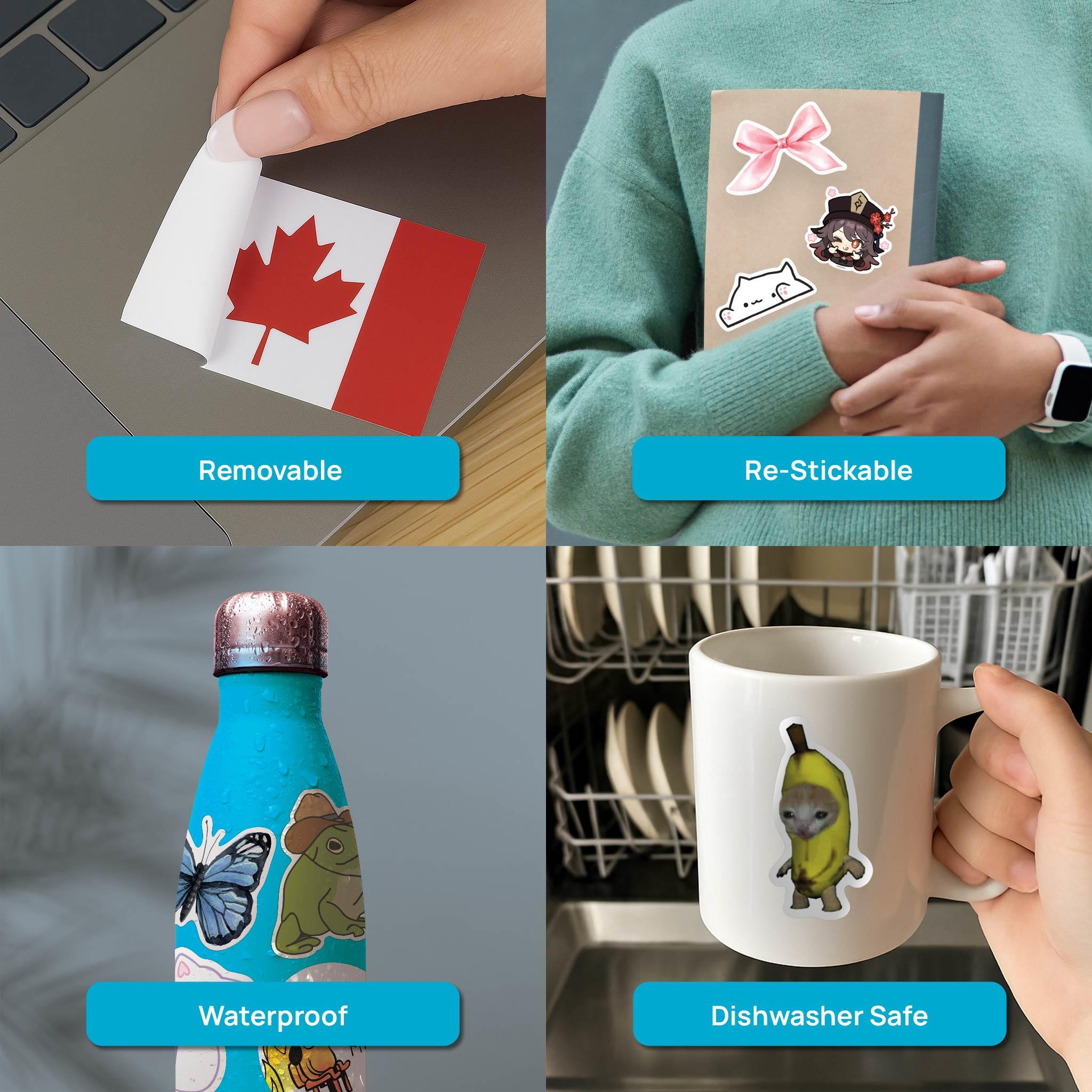 Autocollant vinyle Chat Banane