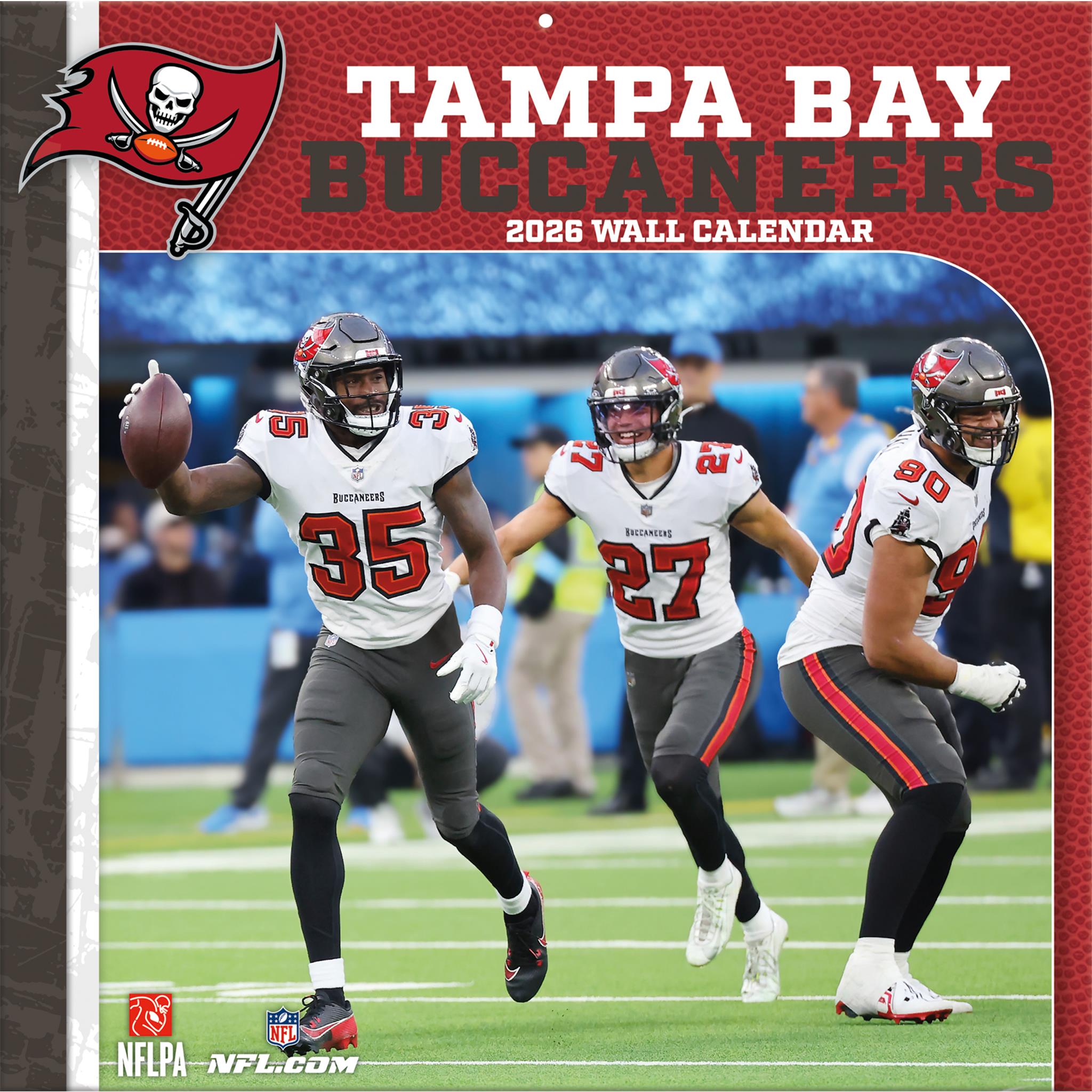 Calendrier mural 2026 des Buccaneers de Tampa Bay (NFL) - Disponible uniquement en ligne