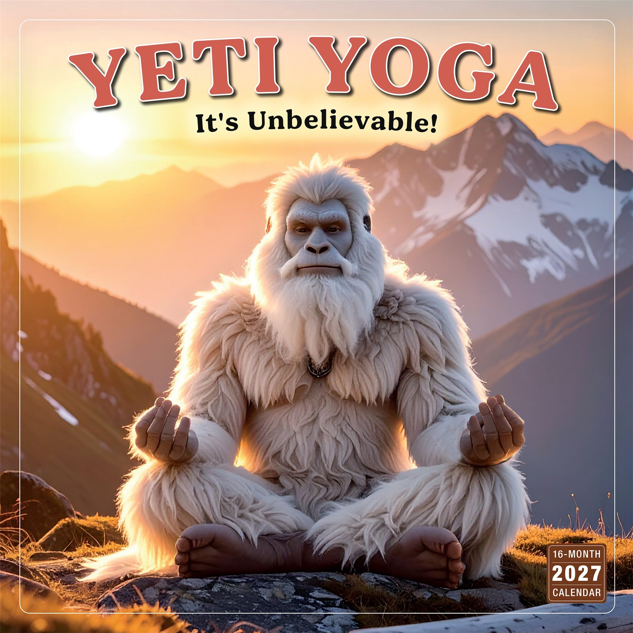 Yeti Yoga 2027 Wall Calendar - Online Only