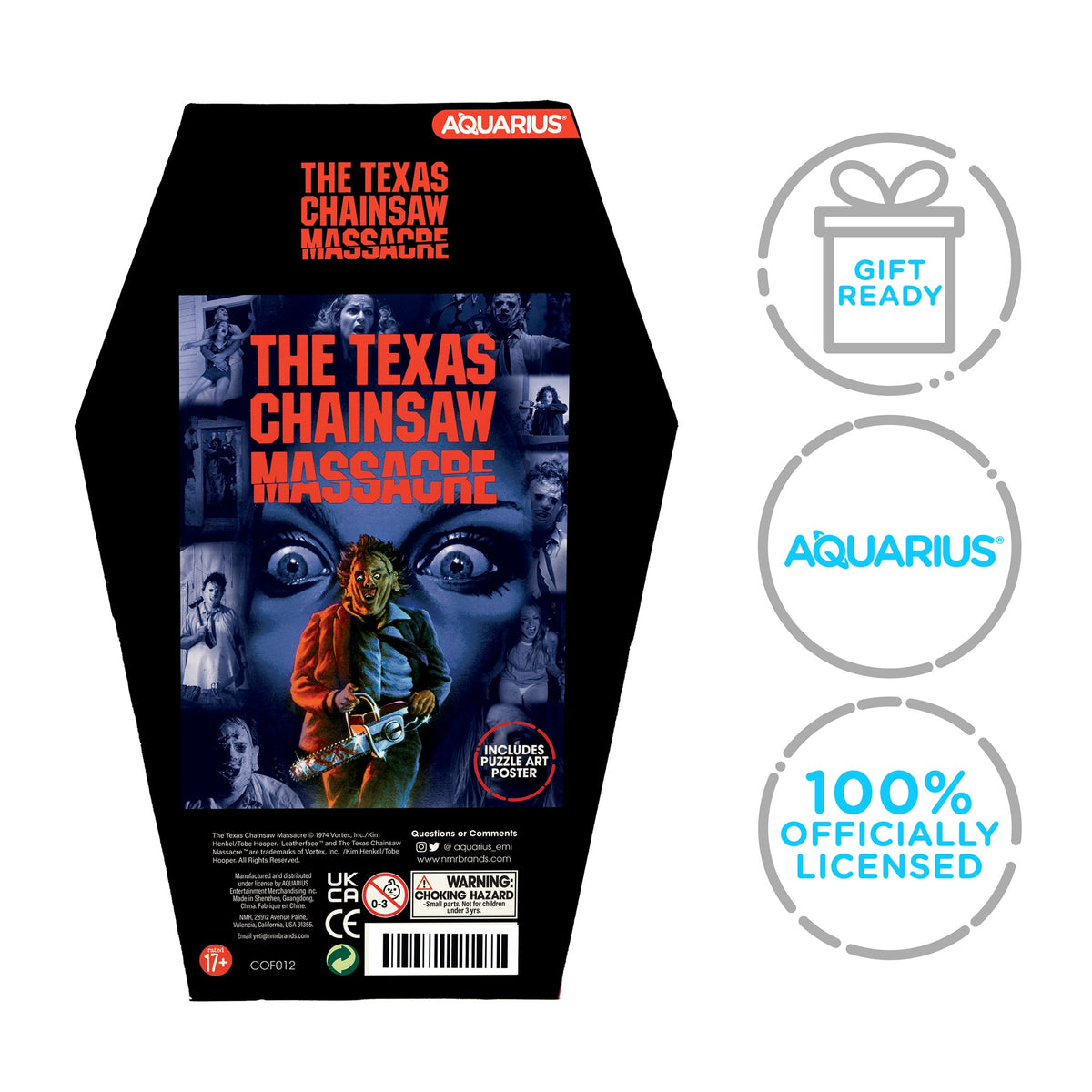 Puzzle de 500 pièces Texas Chainsaw Massacre en forme de cercueil