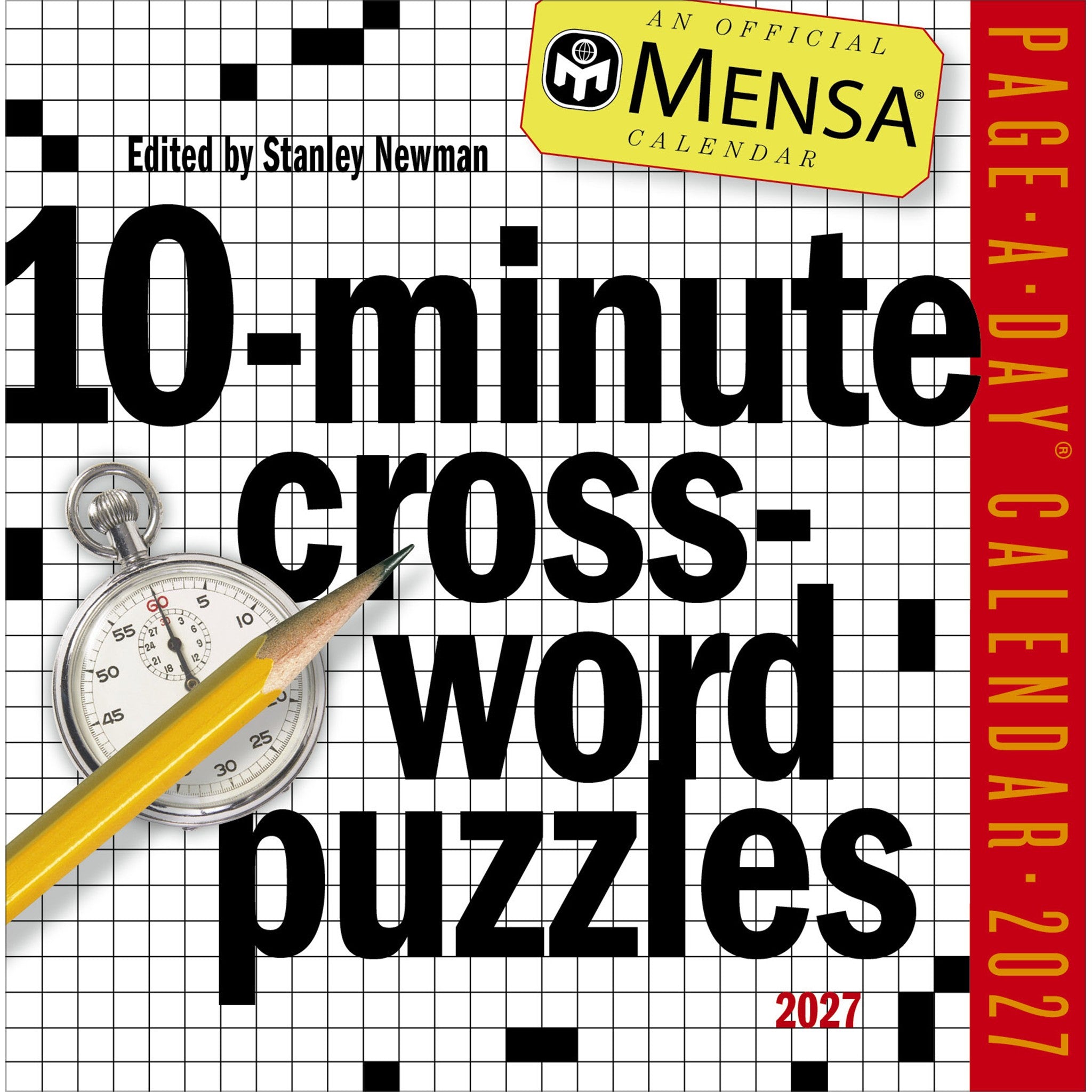 Mensa 10-Minute Crossword Puzzles 2027 Box Calendar