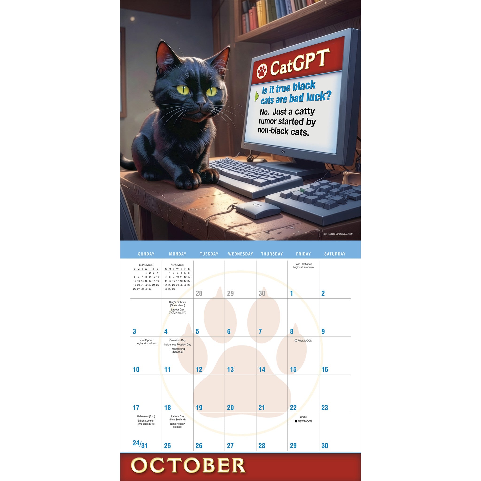 CatGPT 2027 Wall Calendar