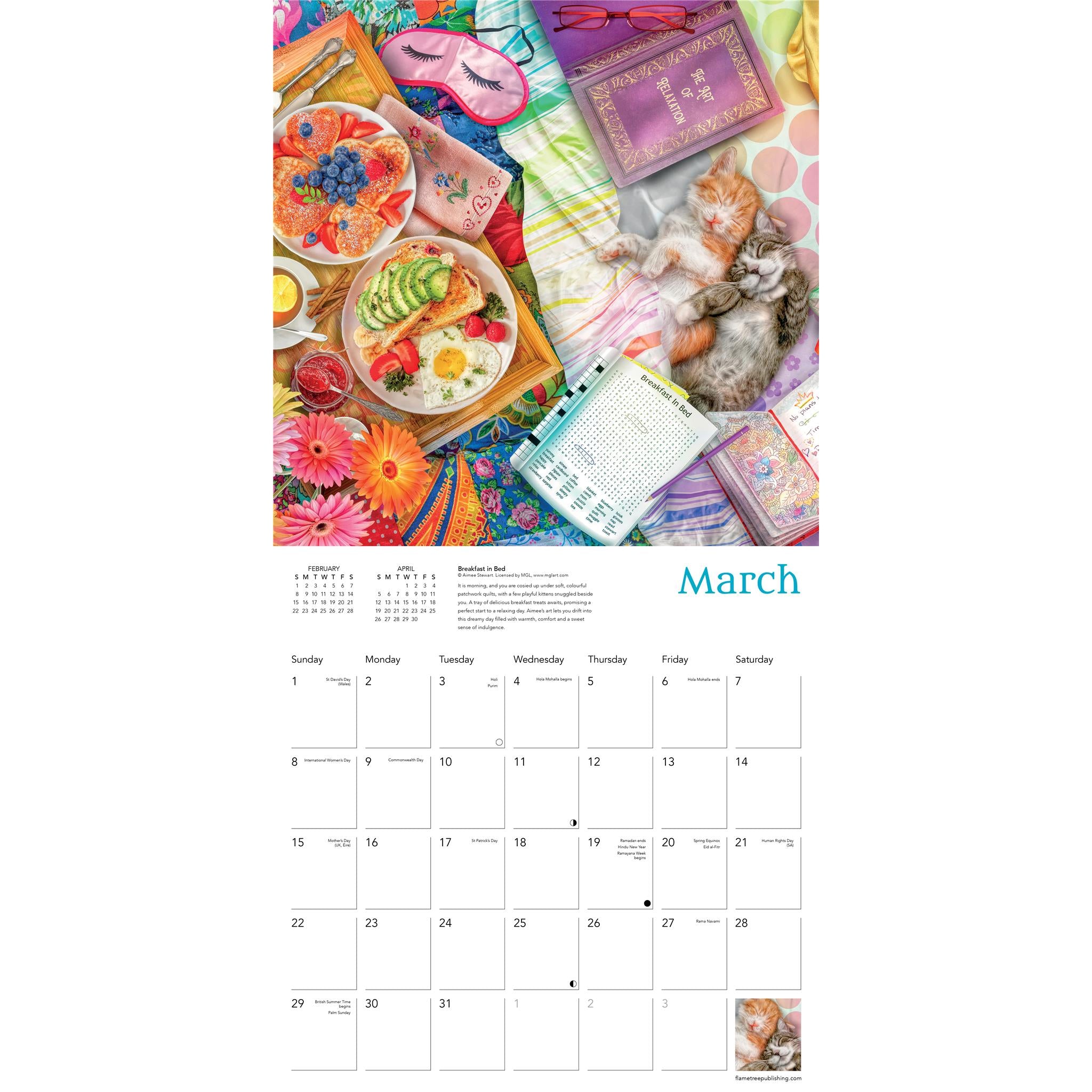 Calendrier mural Aimee Stewart 2026 - Disponible uniquement en ligne