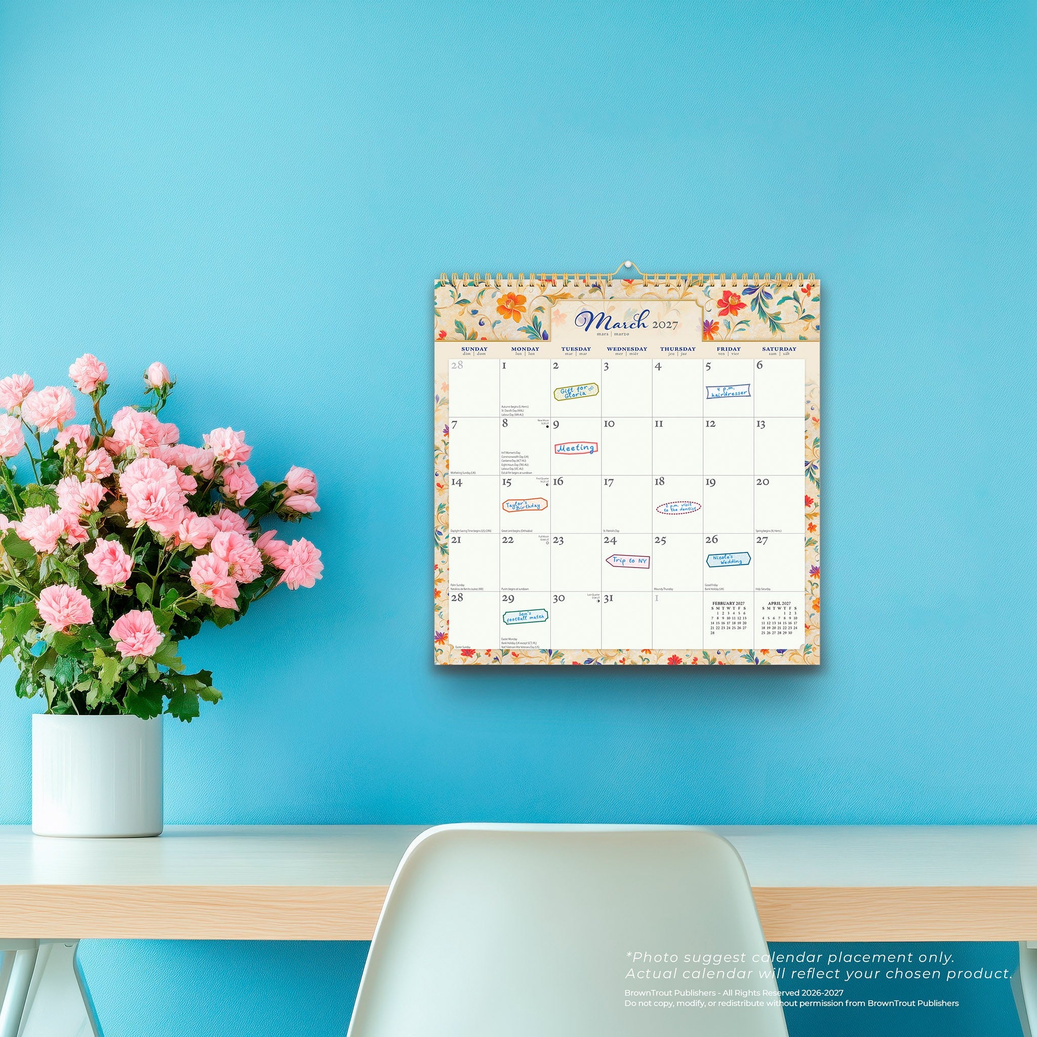 Tuscan Delight 2027 Wall Calendar - Online Only