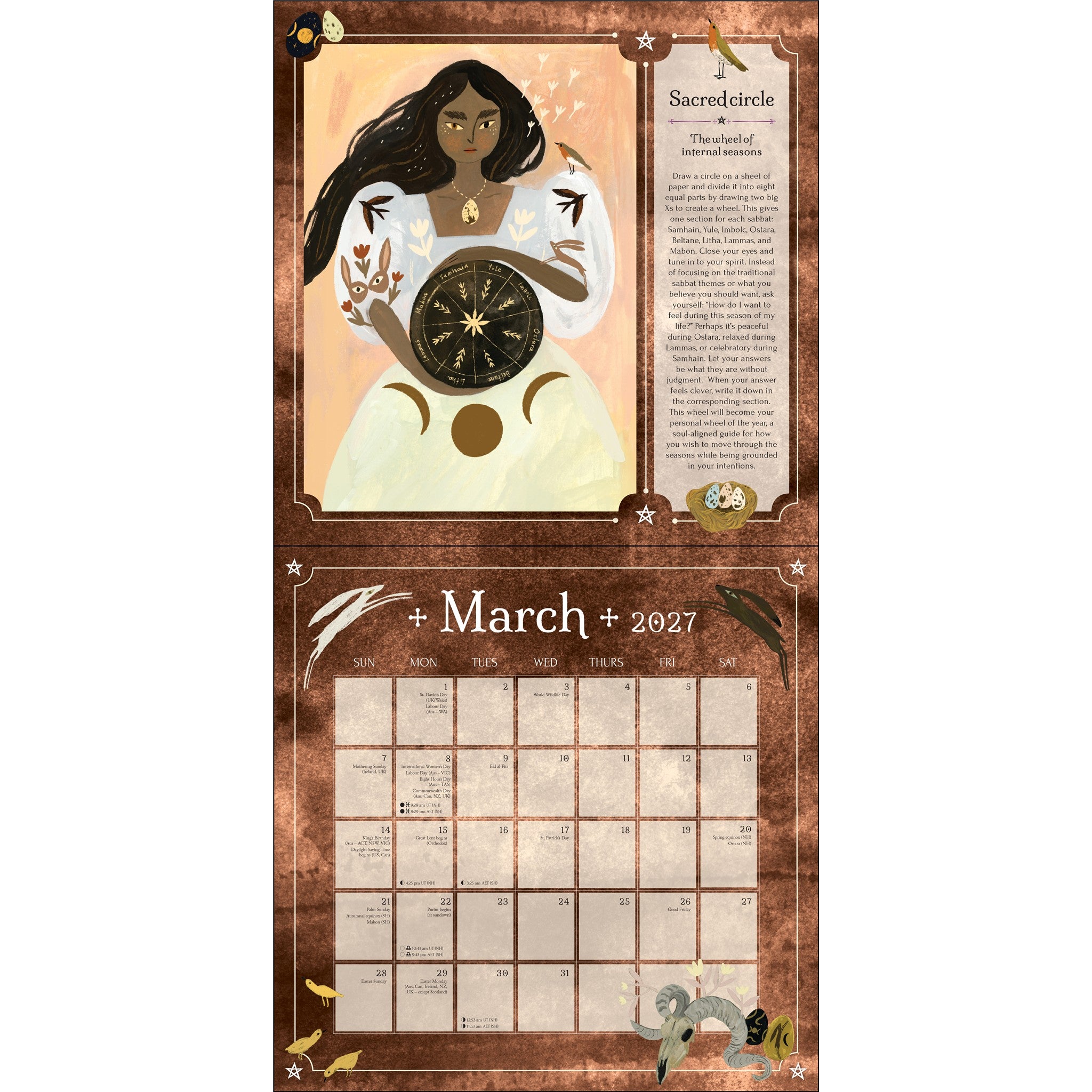 Calendrier mural Seasons of the Witch 2027 - En ligne seulement