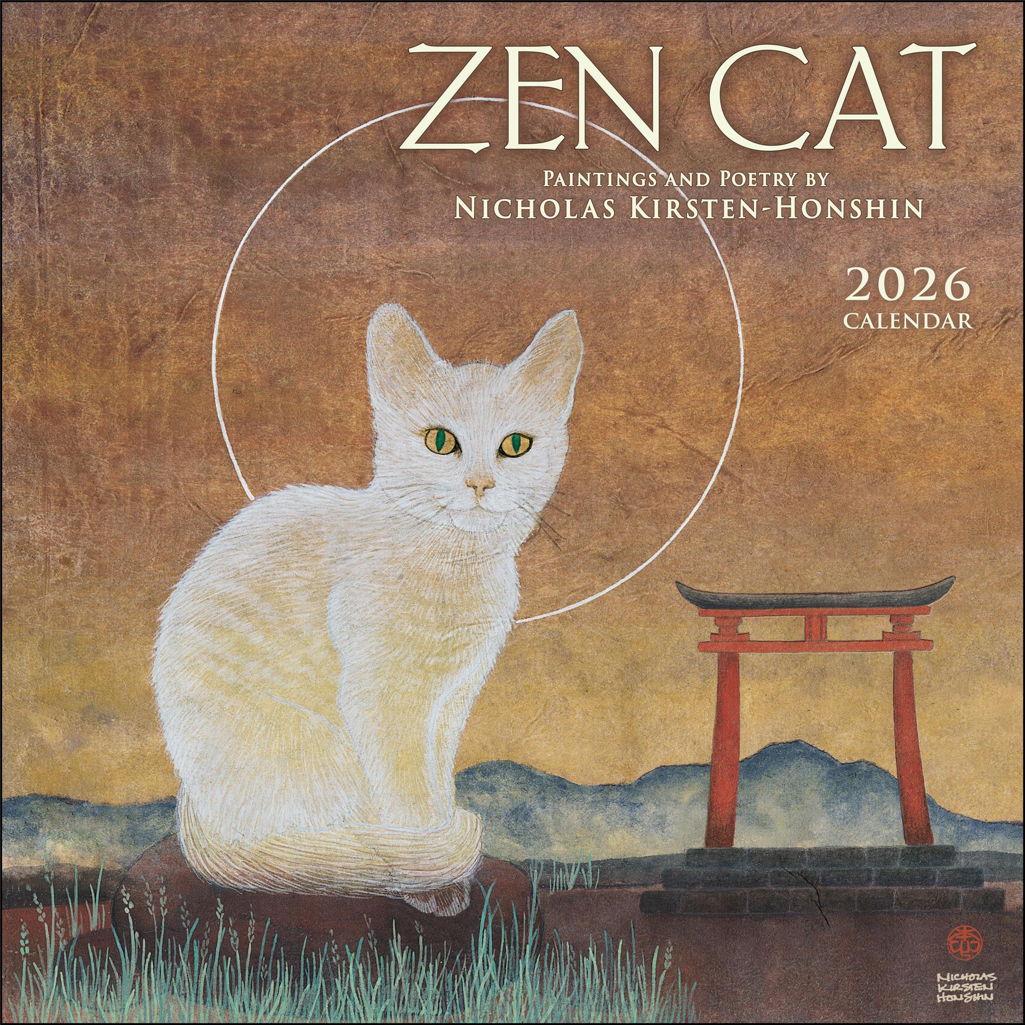 Calendrier mural Zen Cat 2026 - Disponible uniquement en ligne