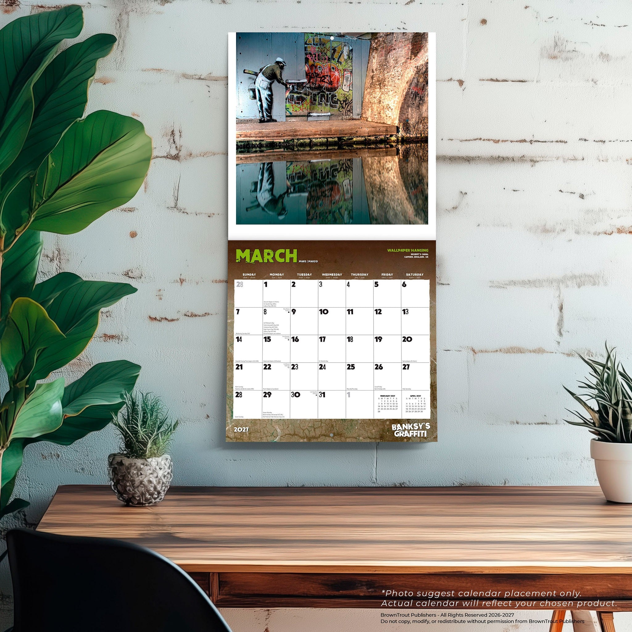 Banksy's Graffiti 2027 Wall Calendar