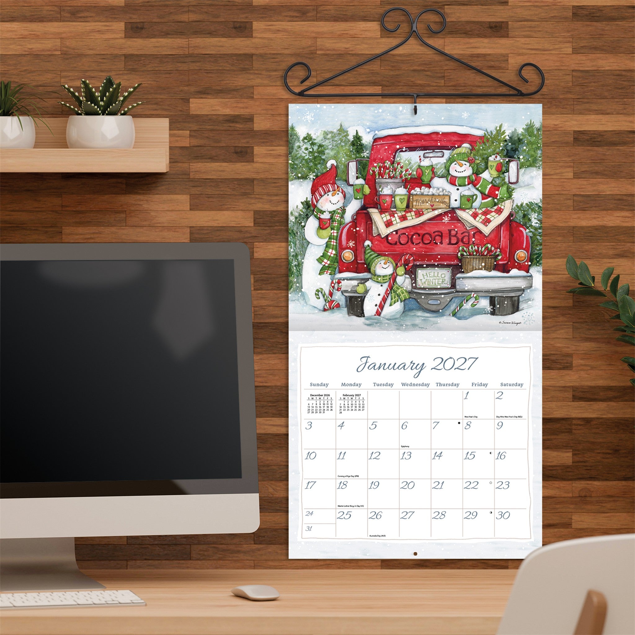 Truckin Along Special Edition with Print 2027 Wall Calendar
