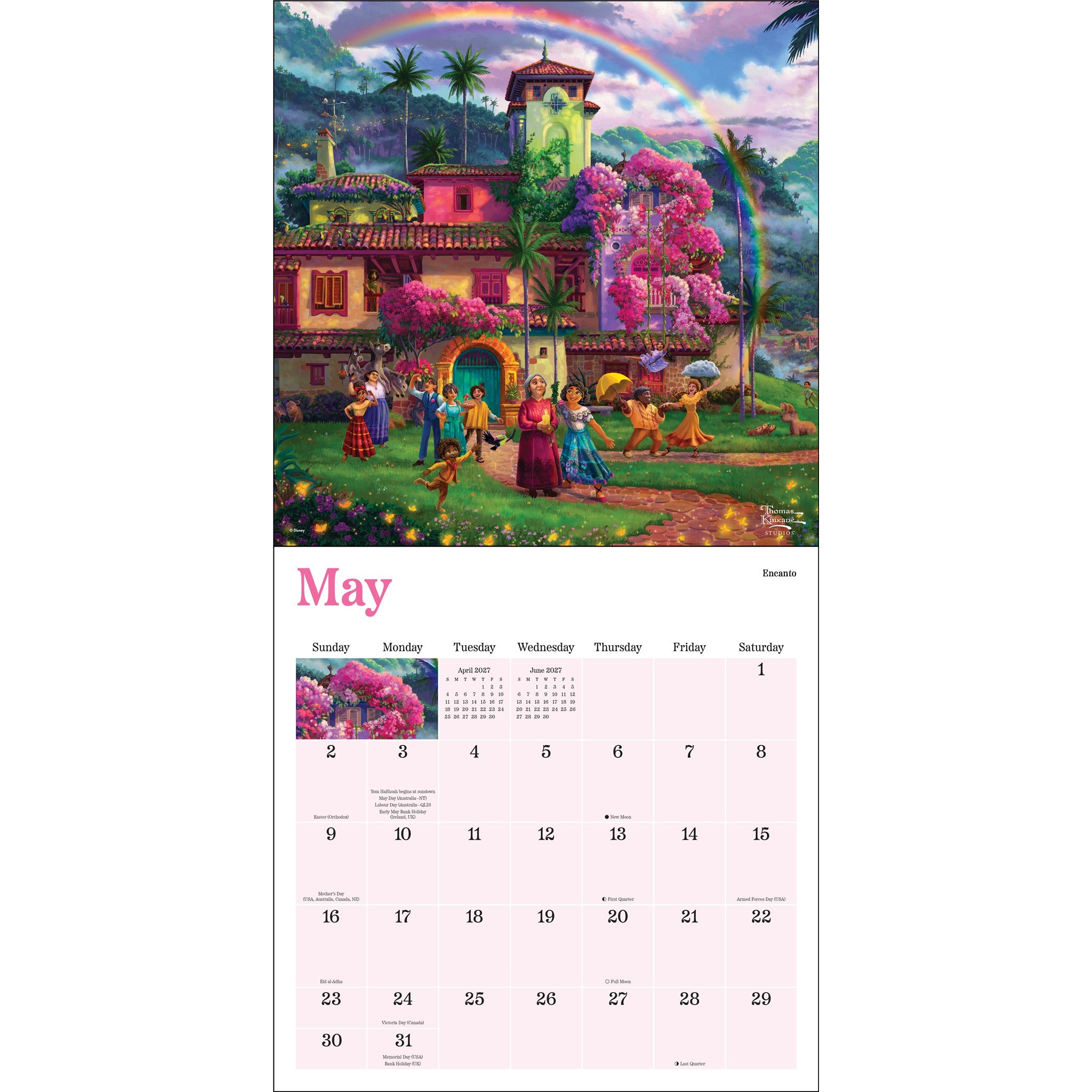 Calendrier Mural Thomas Kinkade Disney Dreams Collection 2027