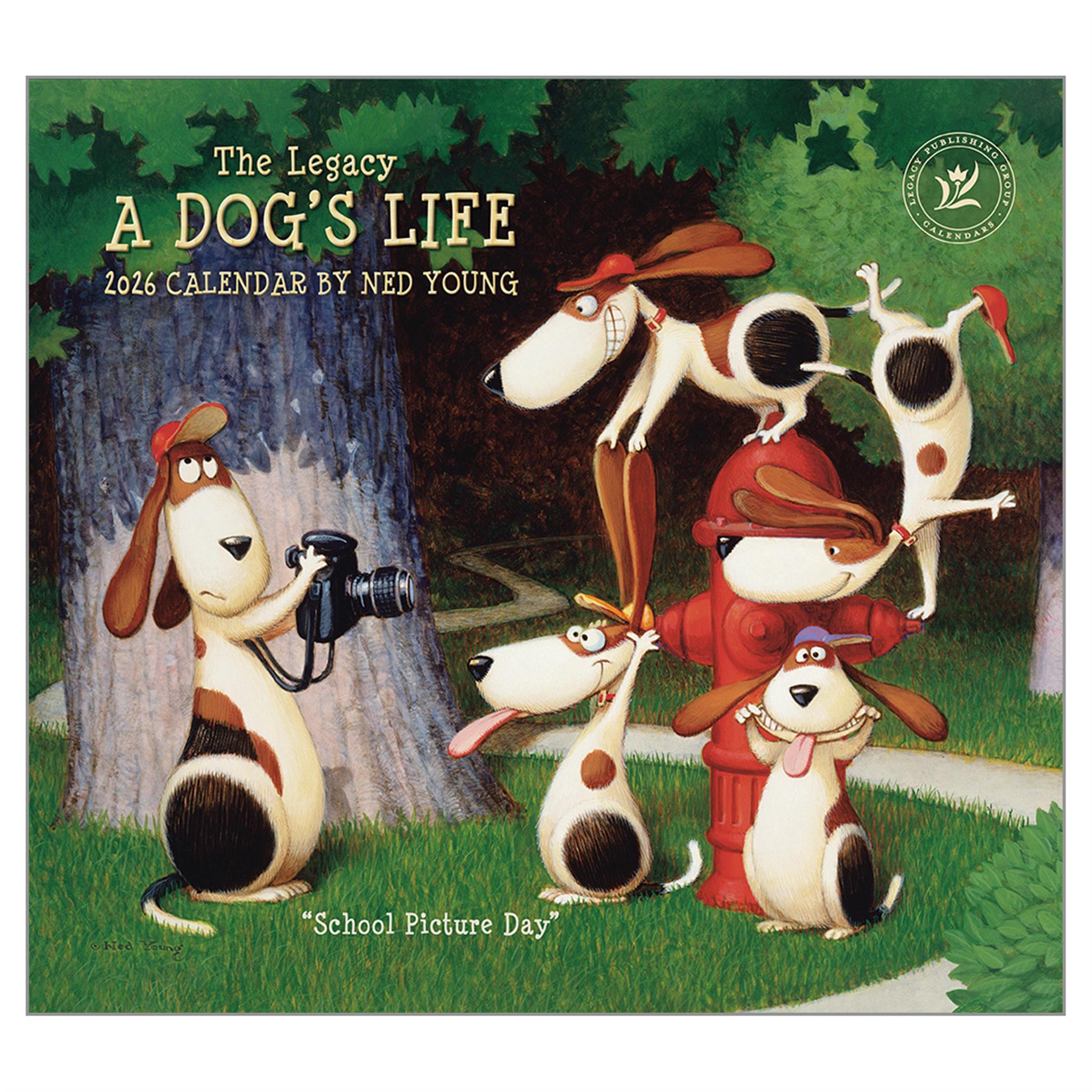 Calendrier mural de luxe A Dogs Life 2026