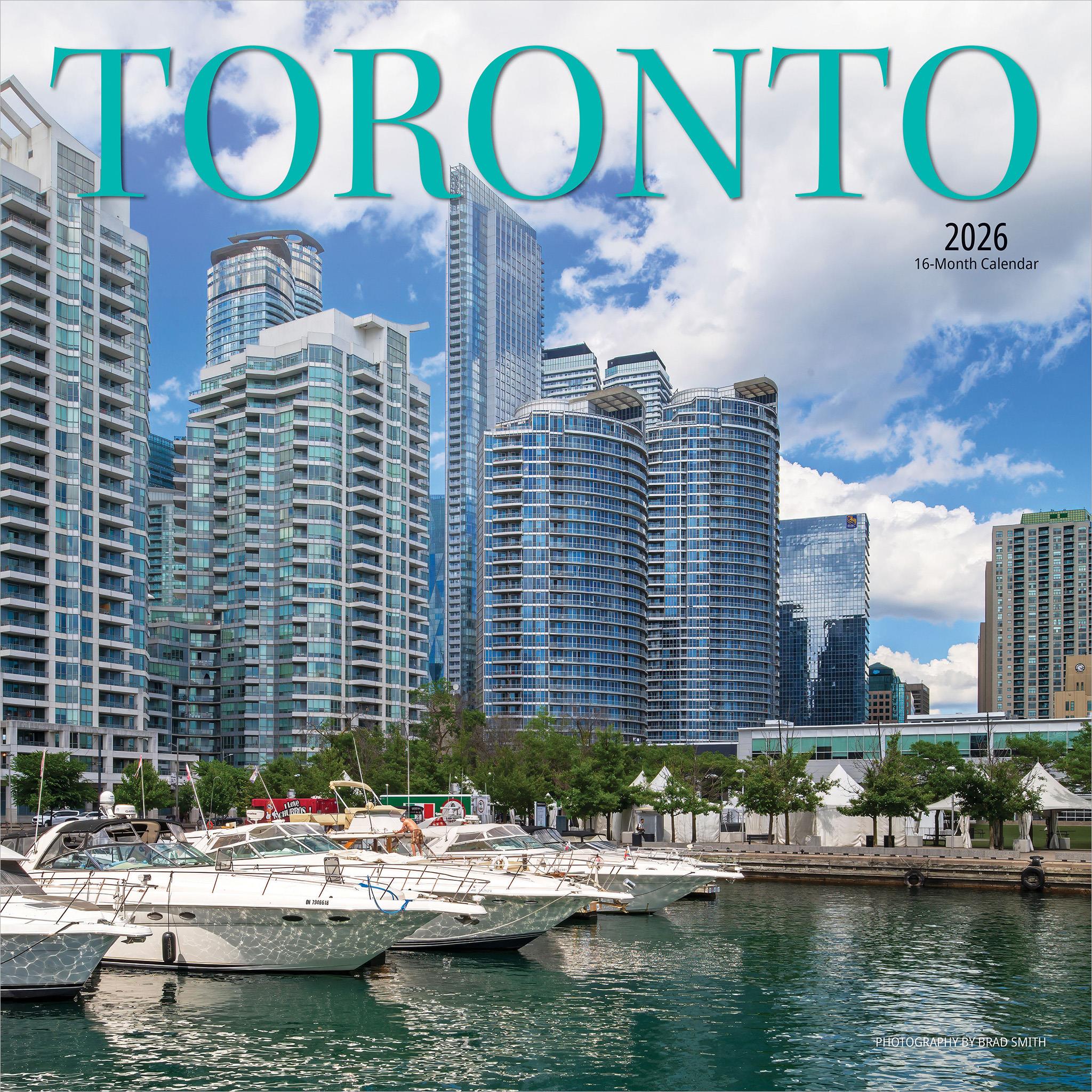 Calendrier mural de Toronto 2026