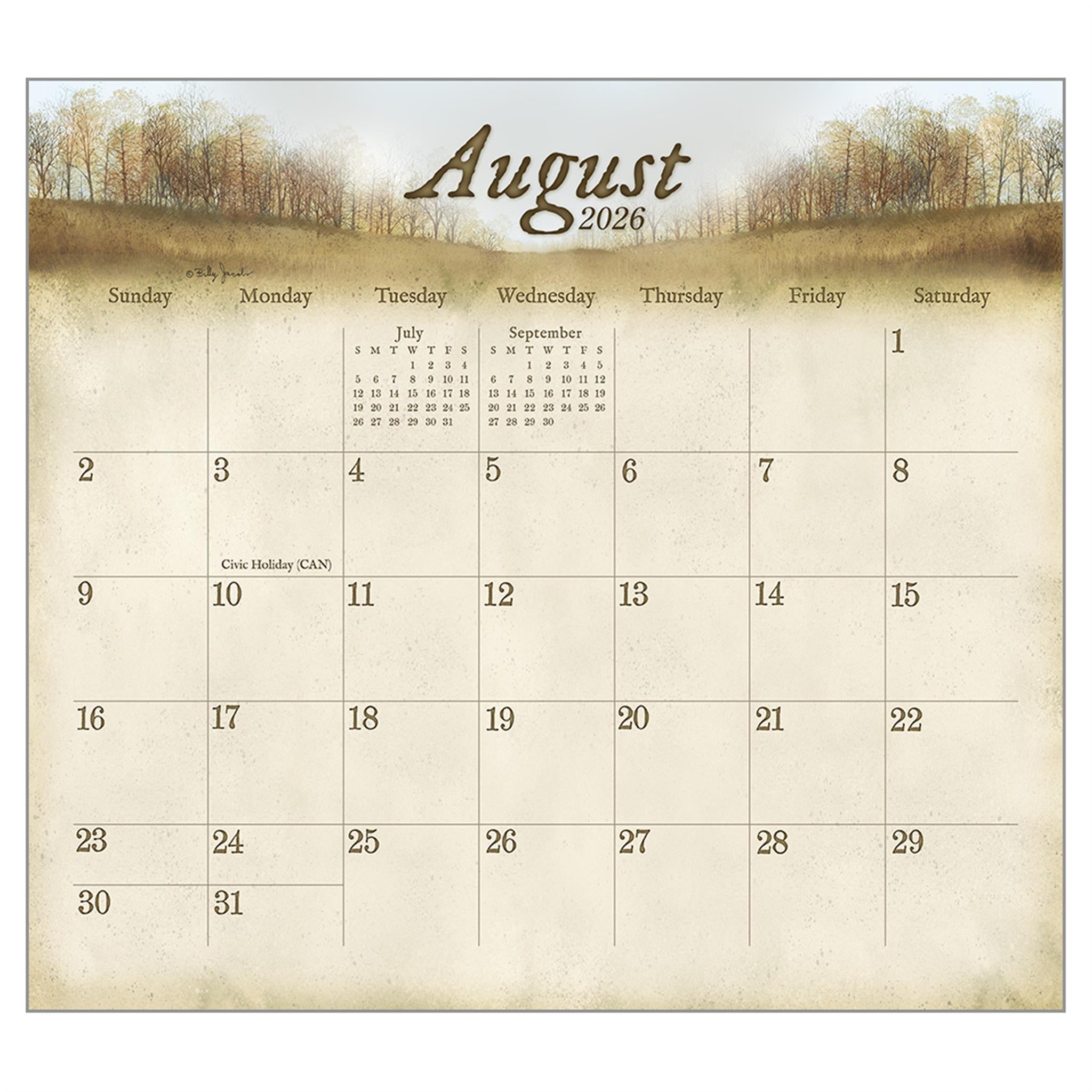 Road Home 2026 Deluxe Wall Calendar - Online Only