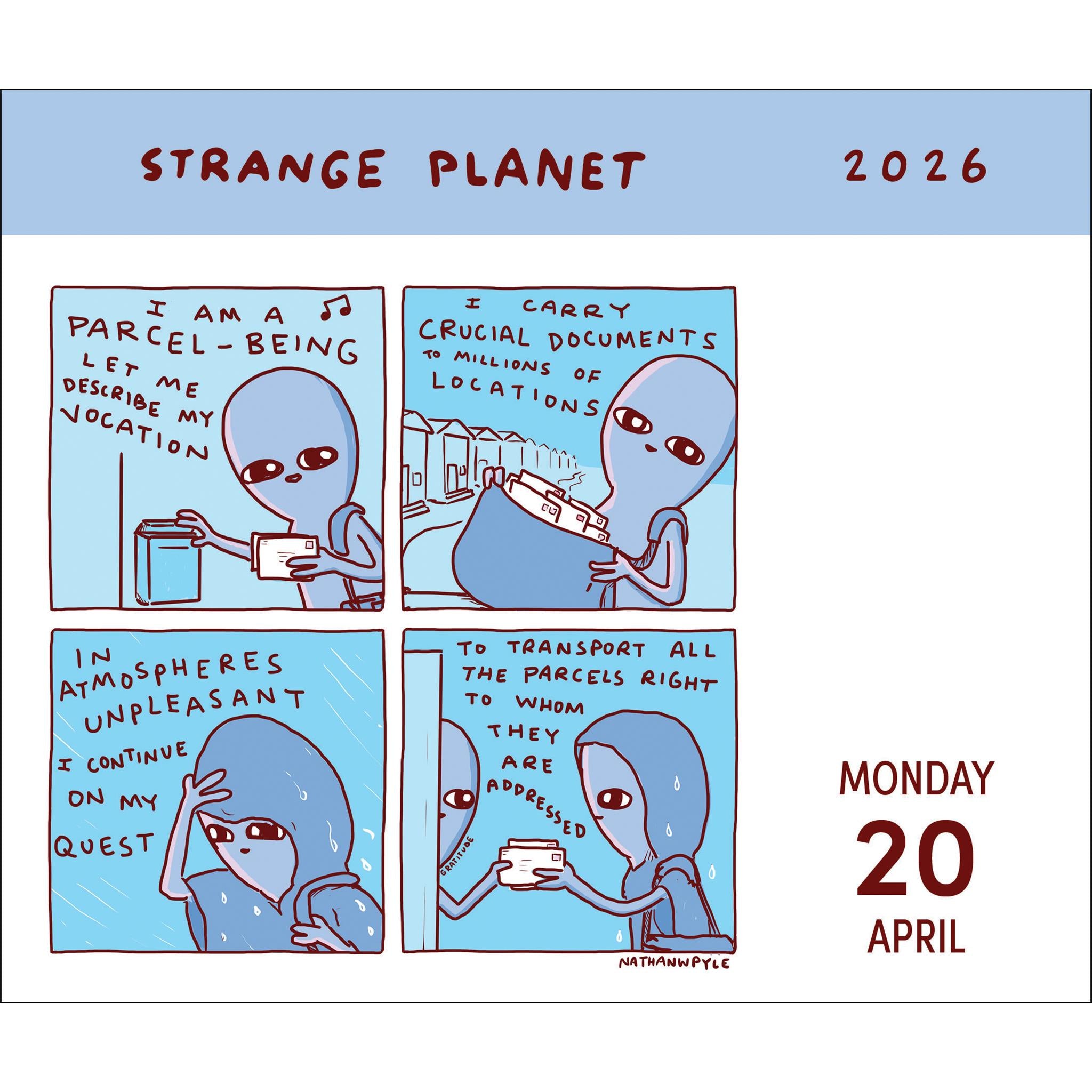 Strange Planet 2026 Box Calendar