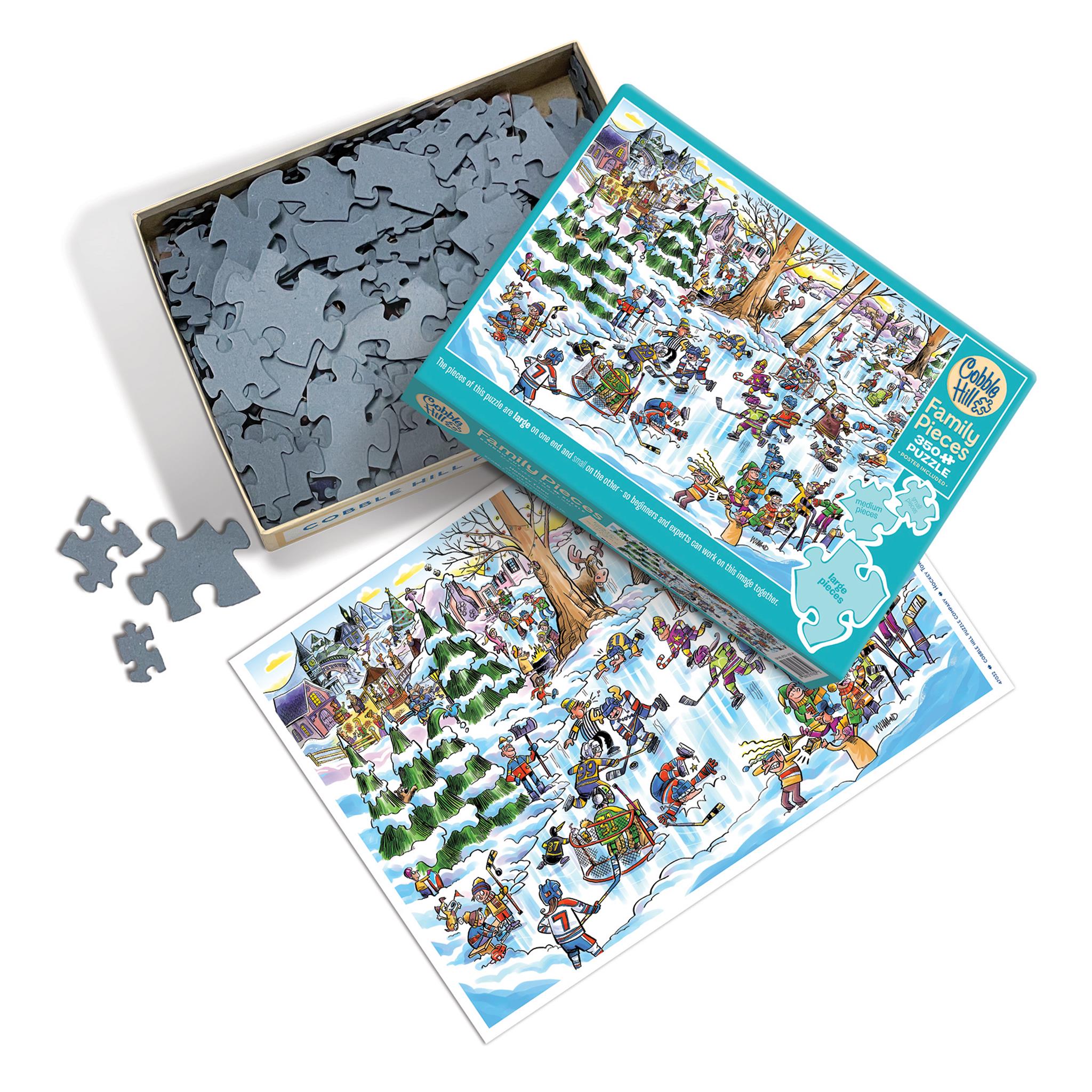 Puzzle de 350 pièces Hockey Town Cobble Hill