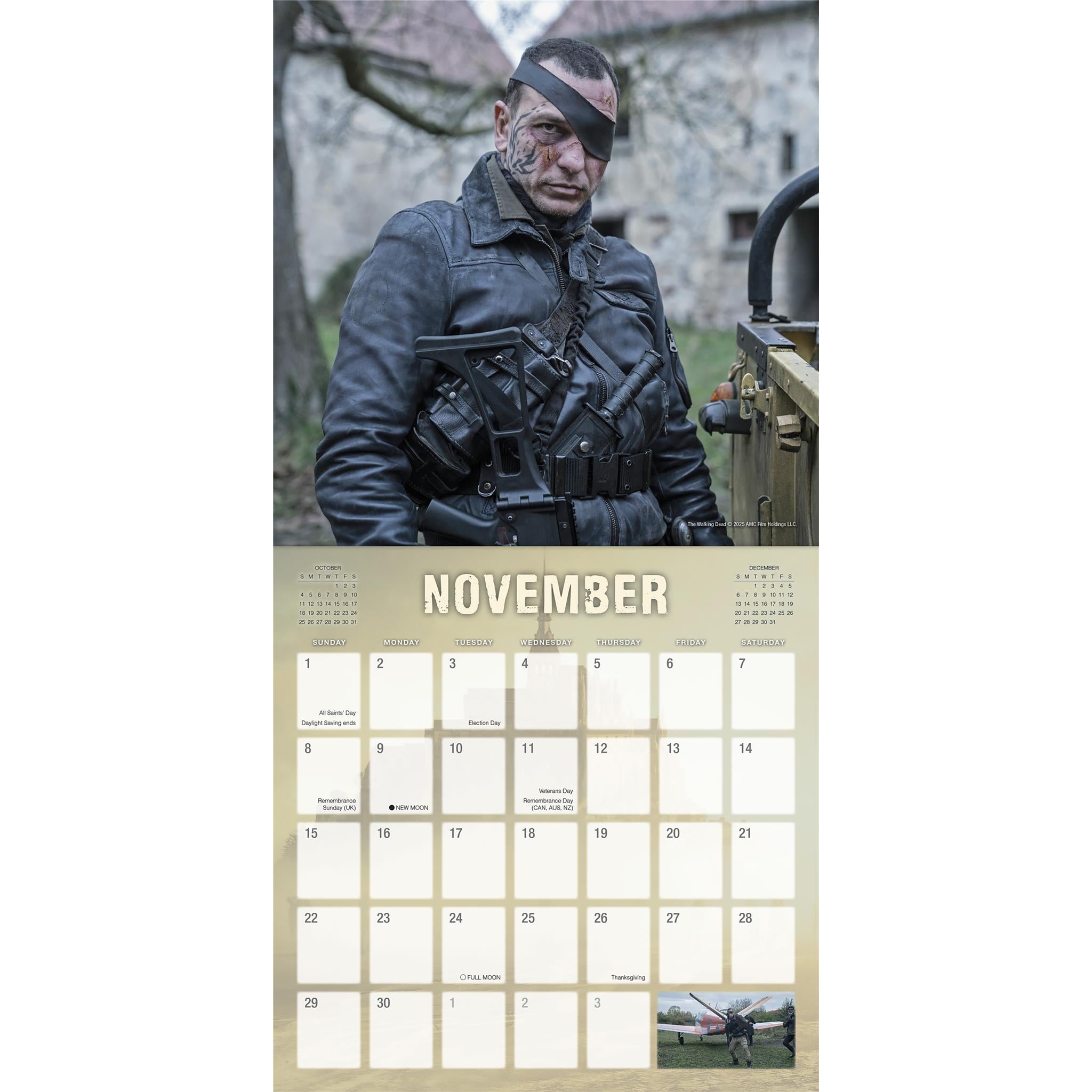 Calendrier mural 2026 de Daryl Dixon (The Walking Dead)