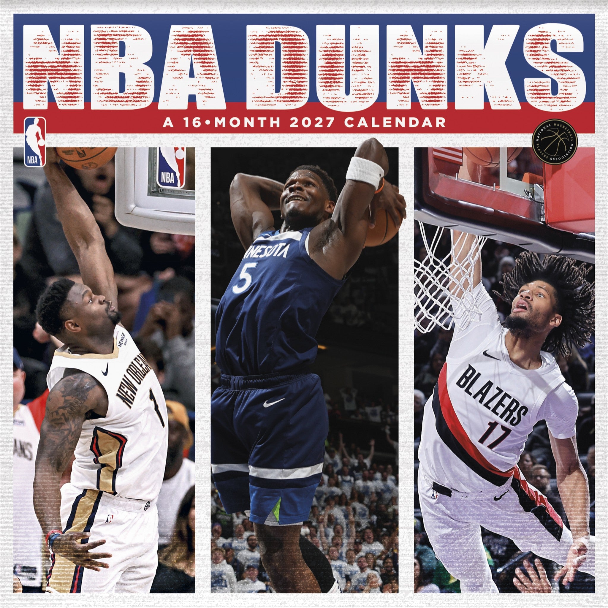 NBA Dunks 2027 Wall Calendar