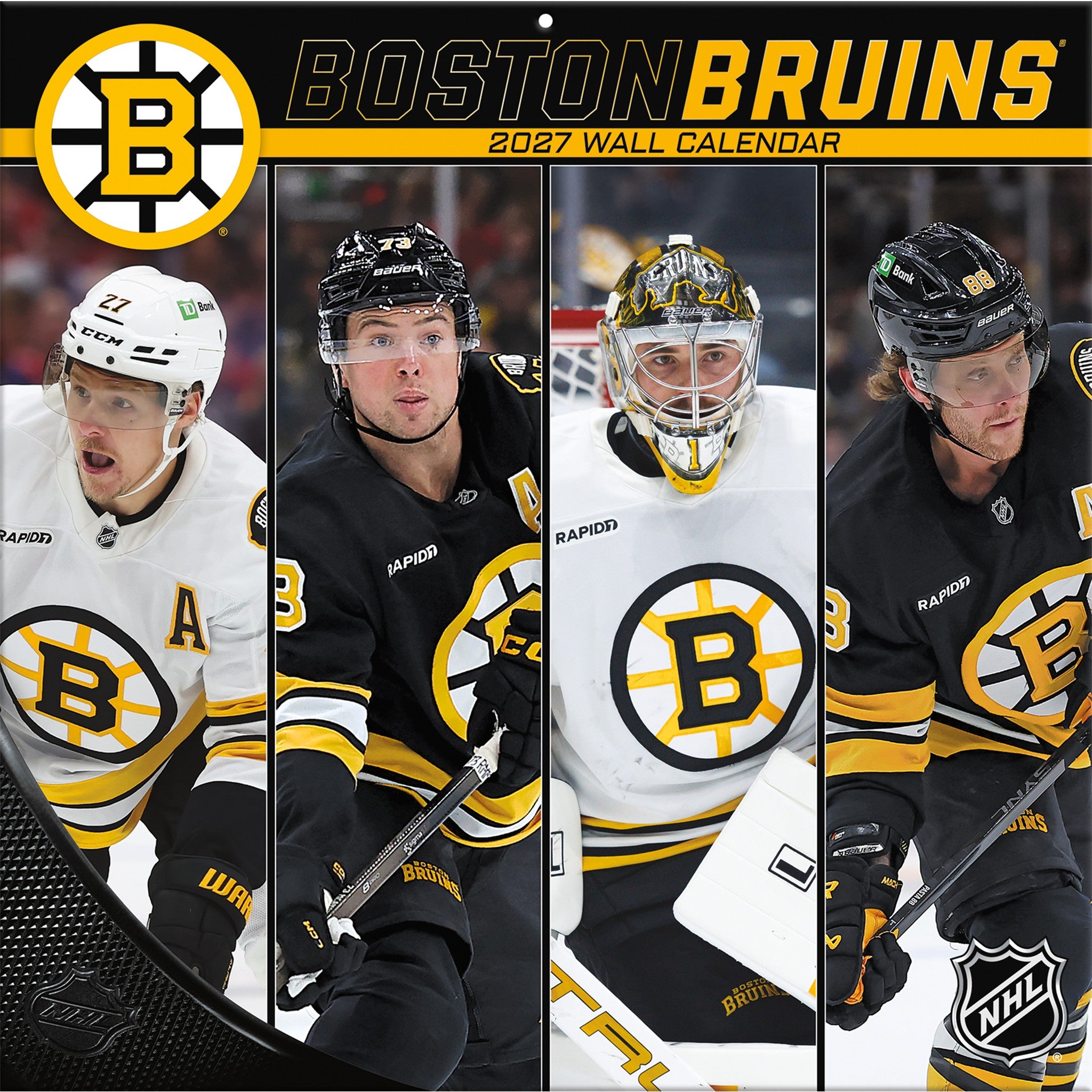 NHL Boston Bruins 2027 Wall Calendar
