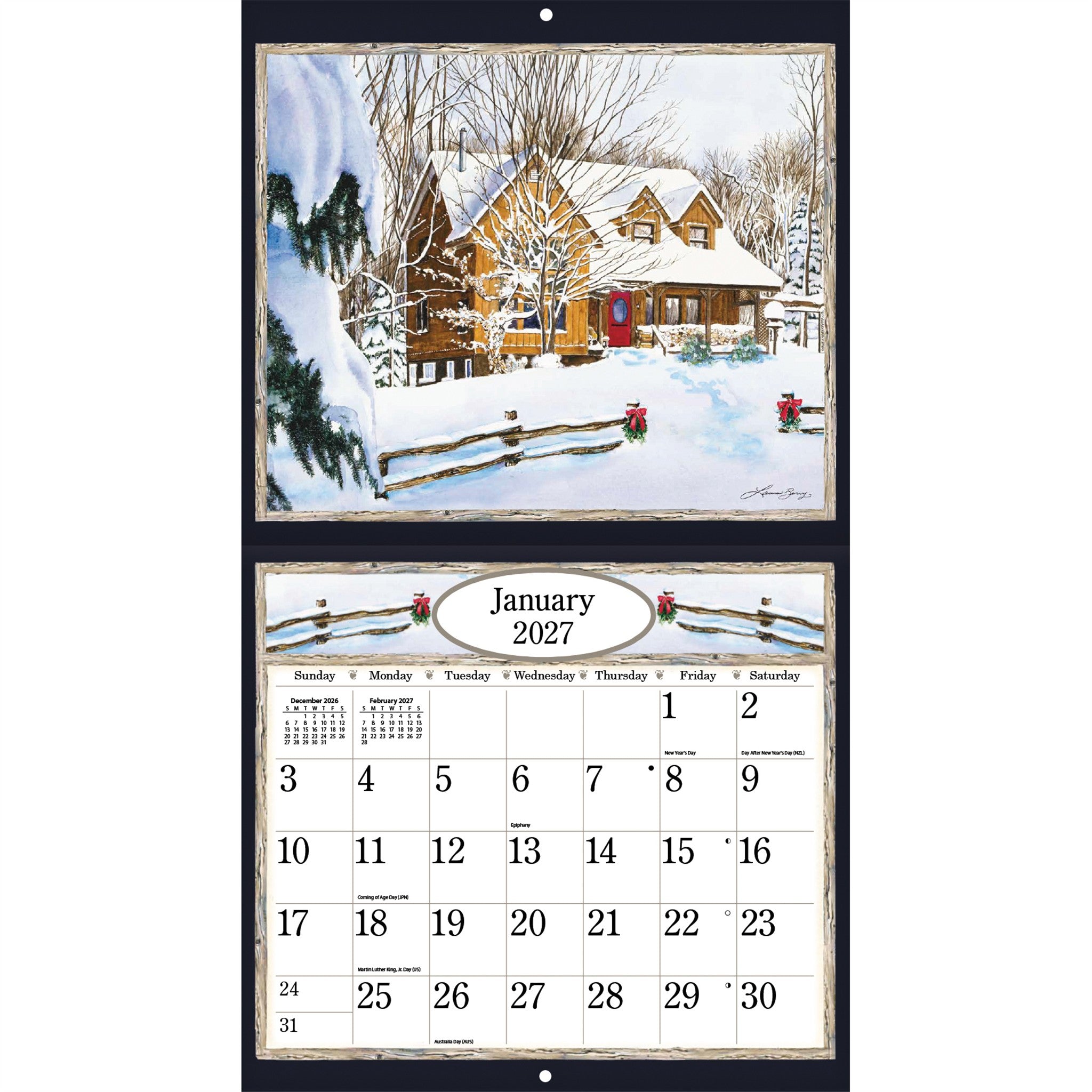 Country Welcome Special Edition with Print 2027 Wall Calendar