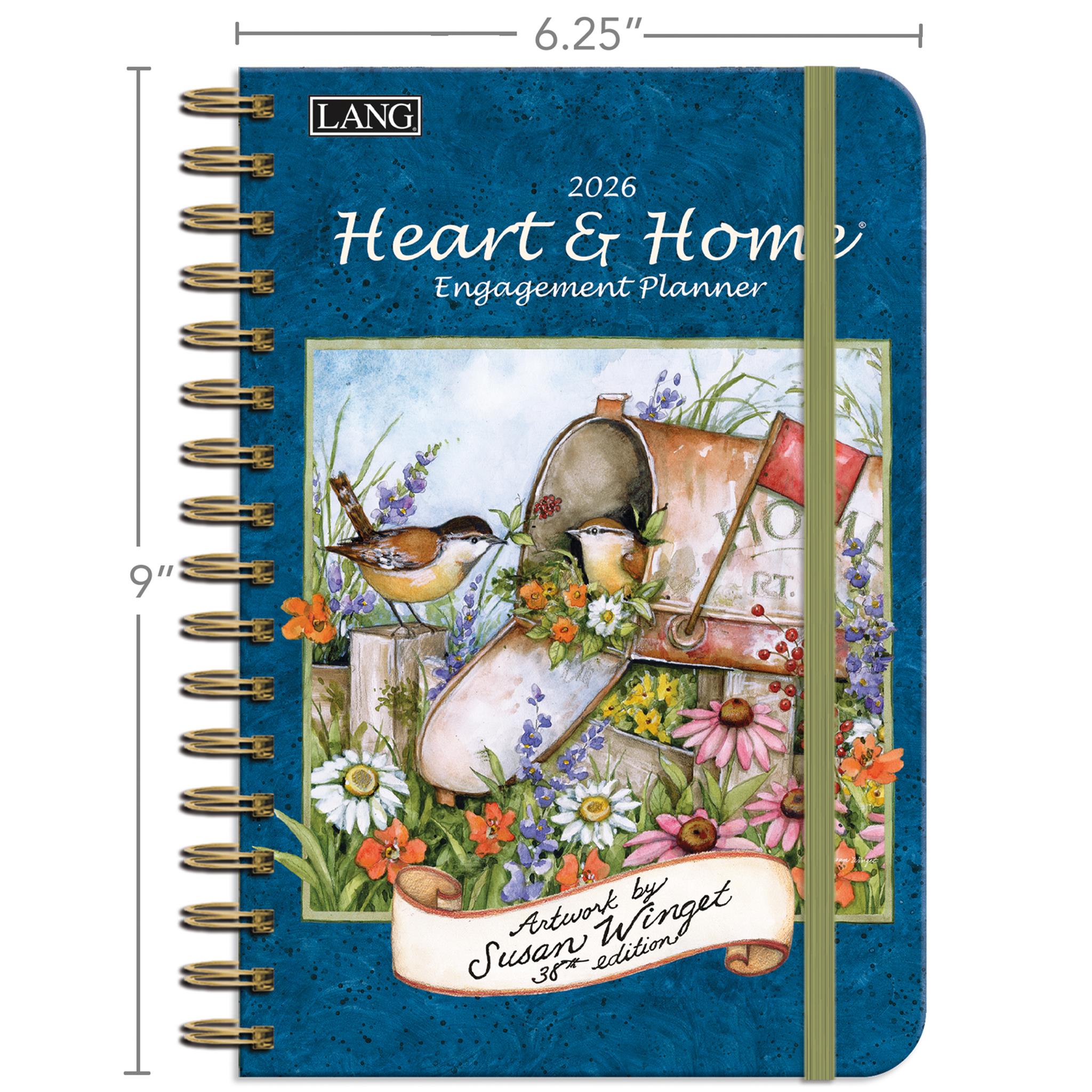 Calendrier de fiançailles Heart And Home Spiral 2026