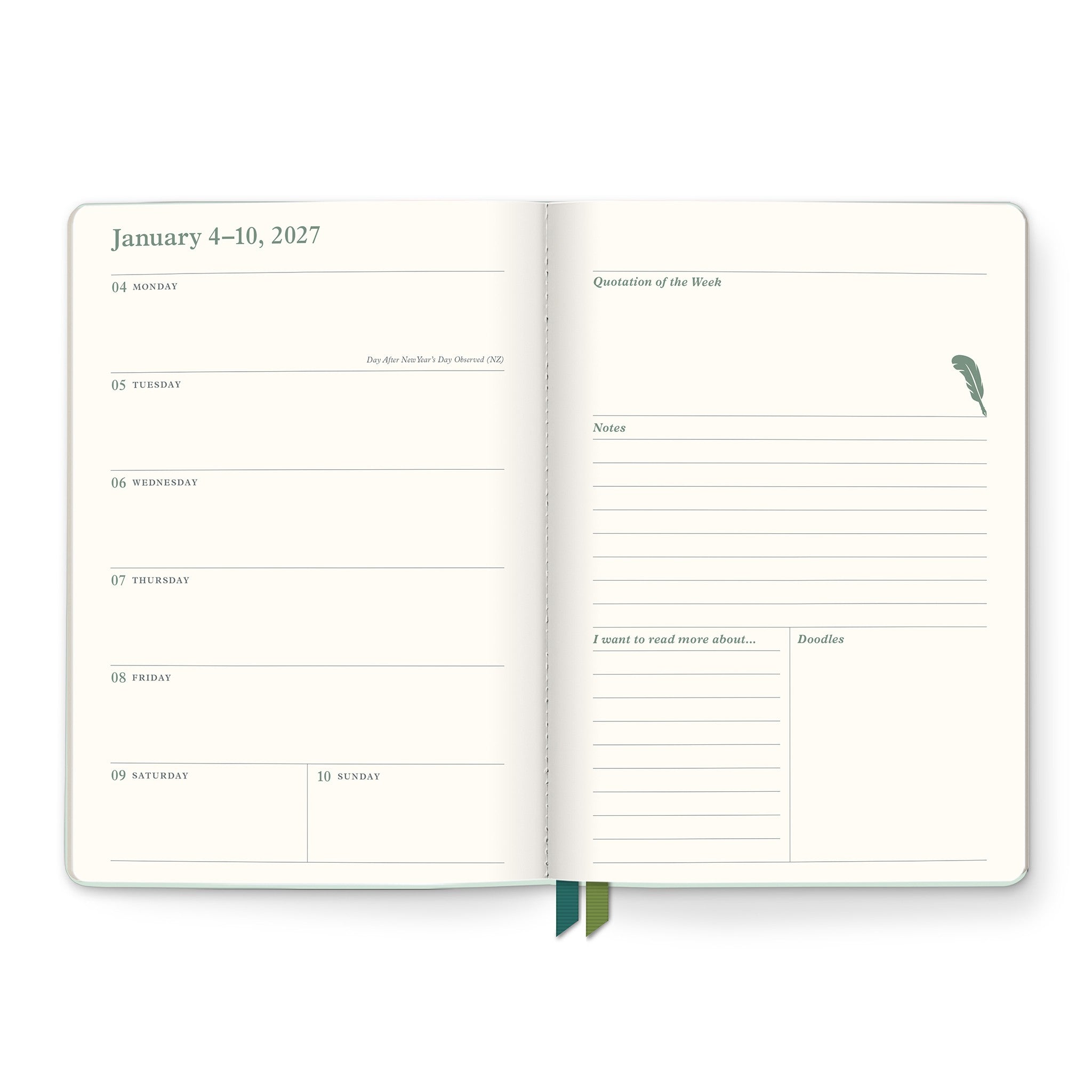 Library Cat-alog Clara Clothbound 2026-2027 Engagement Calendar