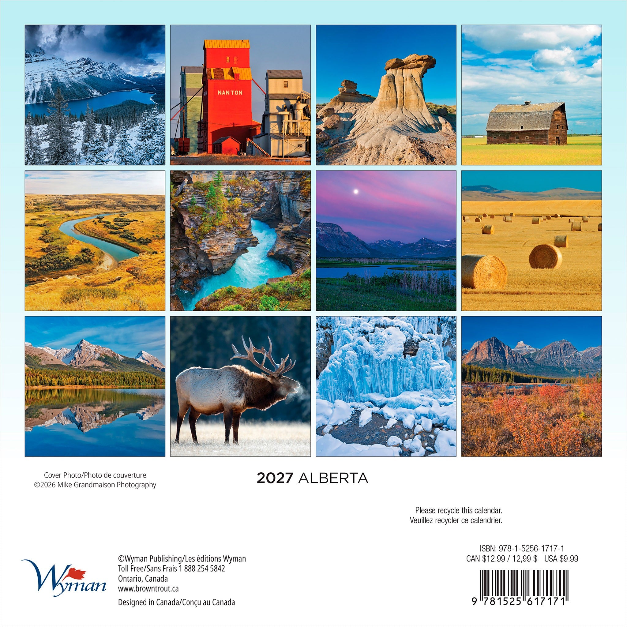 Alberta 2027 Mini Calendar