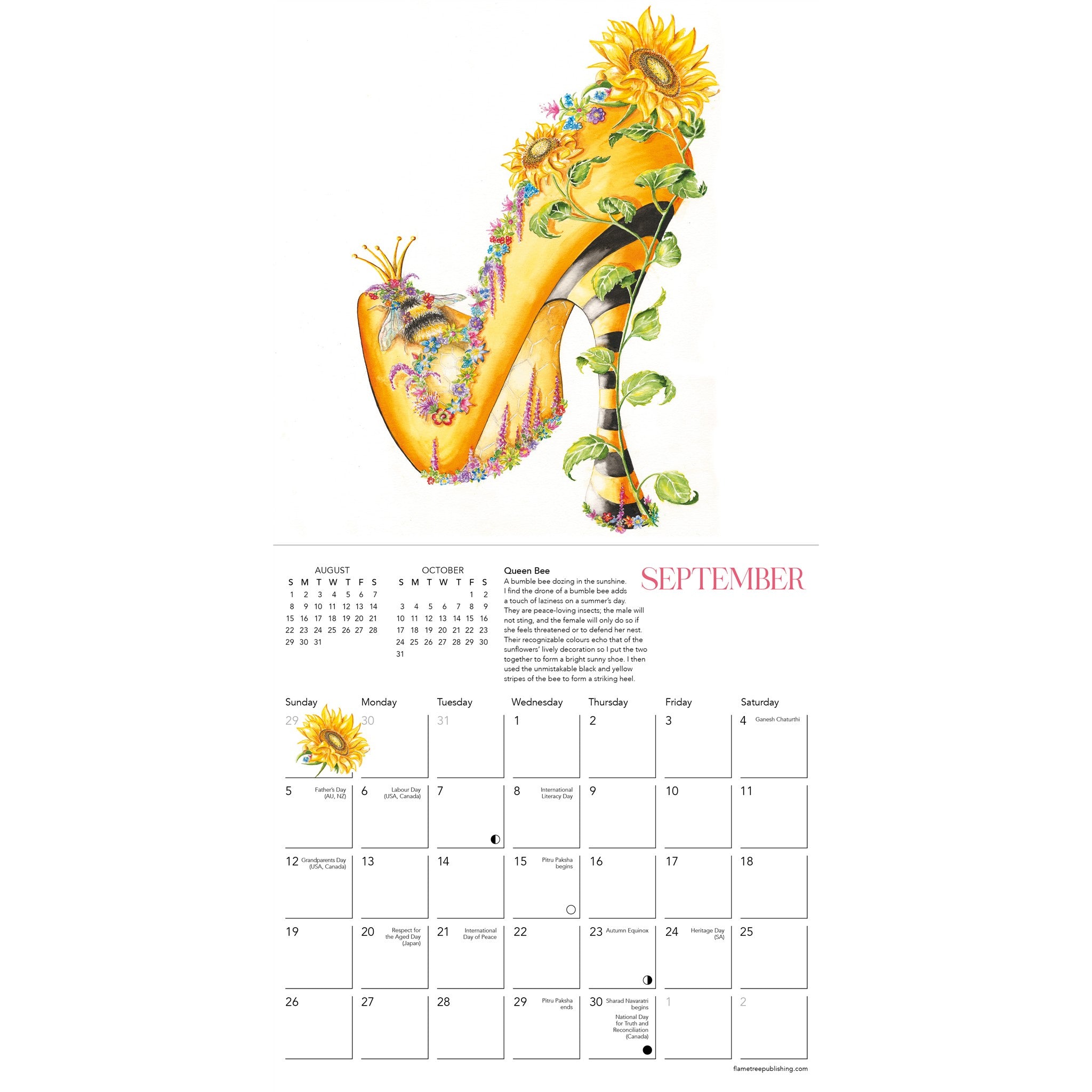The Art of the Shoe by Sally King Design 2027 Mini Calendar - Online Only