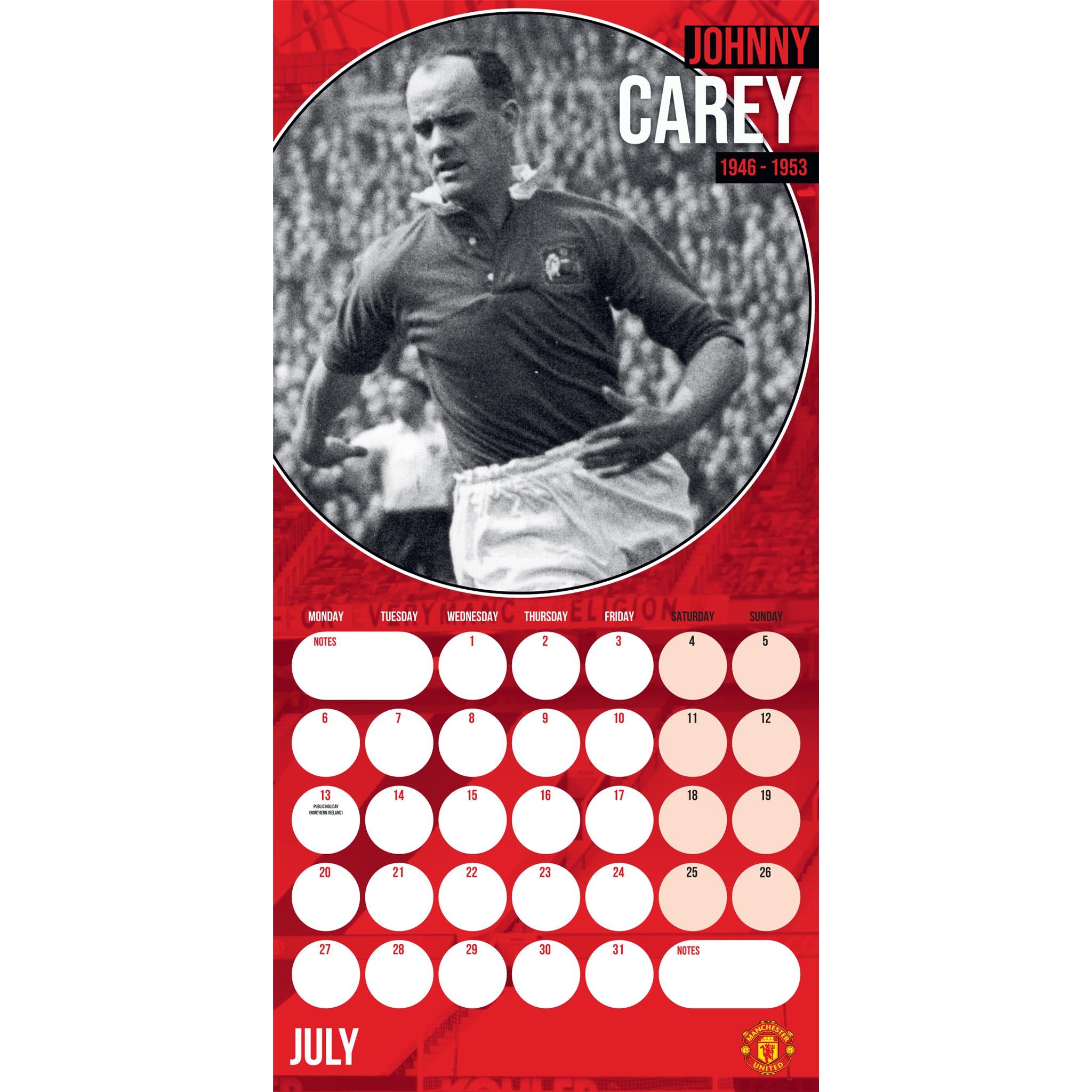 Manchester United 2026 Wall Calendar
