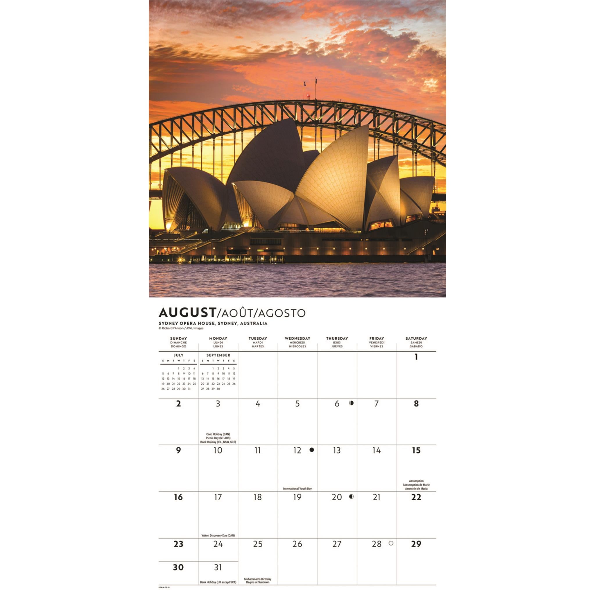 Passport To The World 2026 Mini Calendar