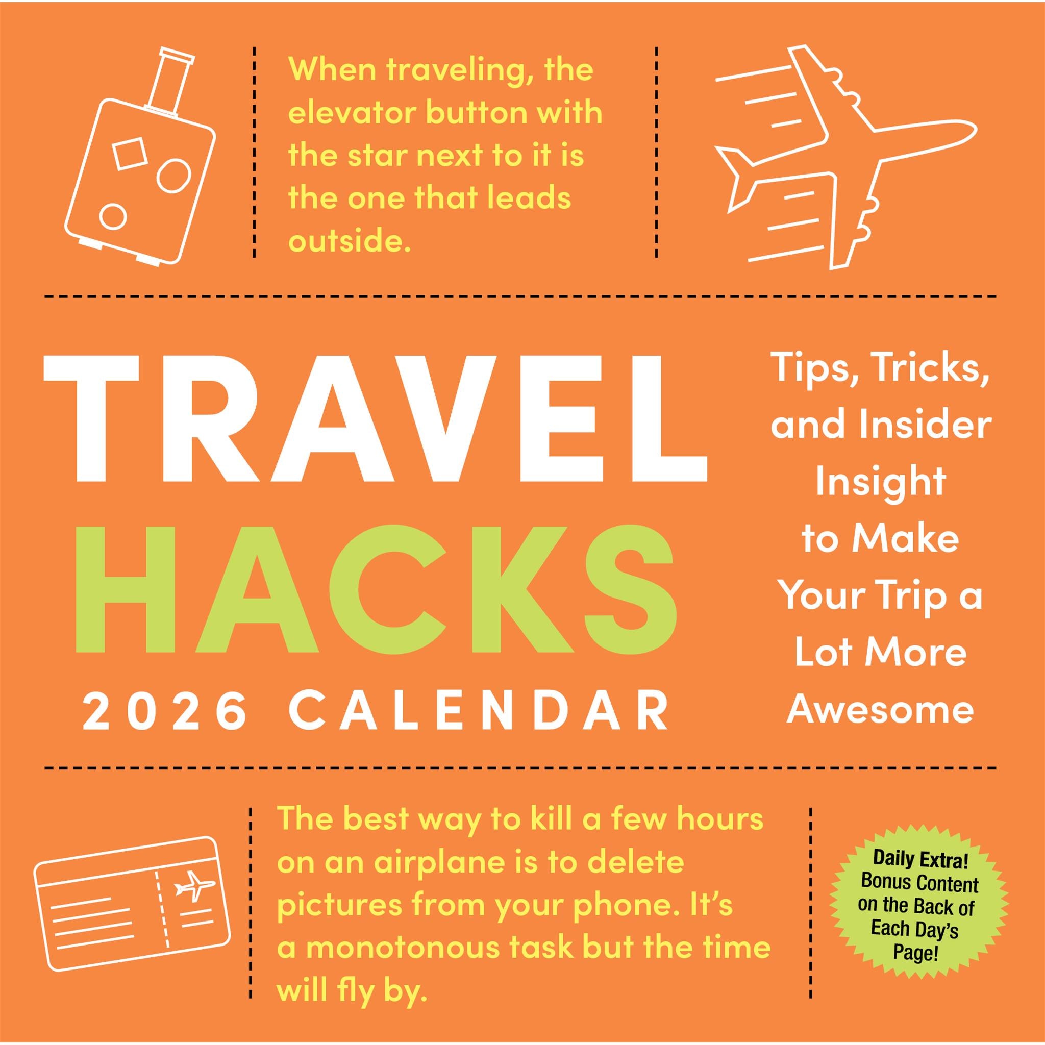 Calendrier de l'Astuces de Voyage 2026 - Disponible uniquement en ligne