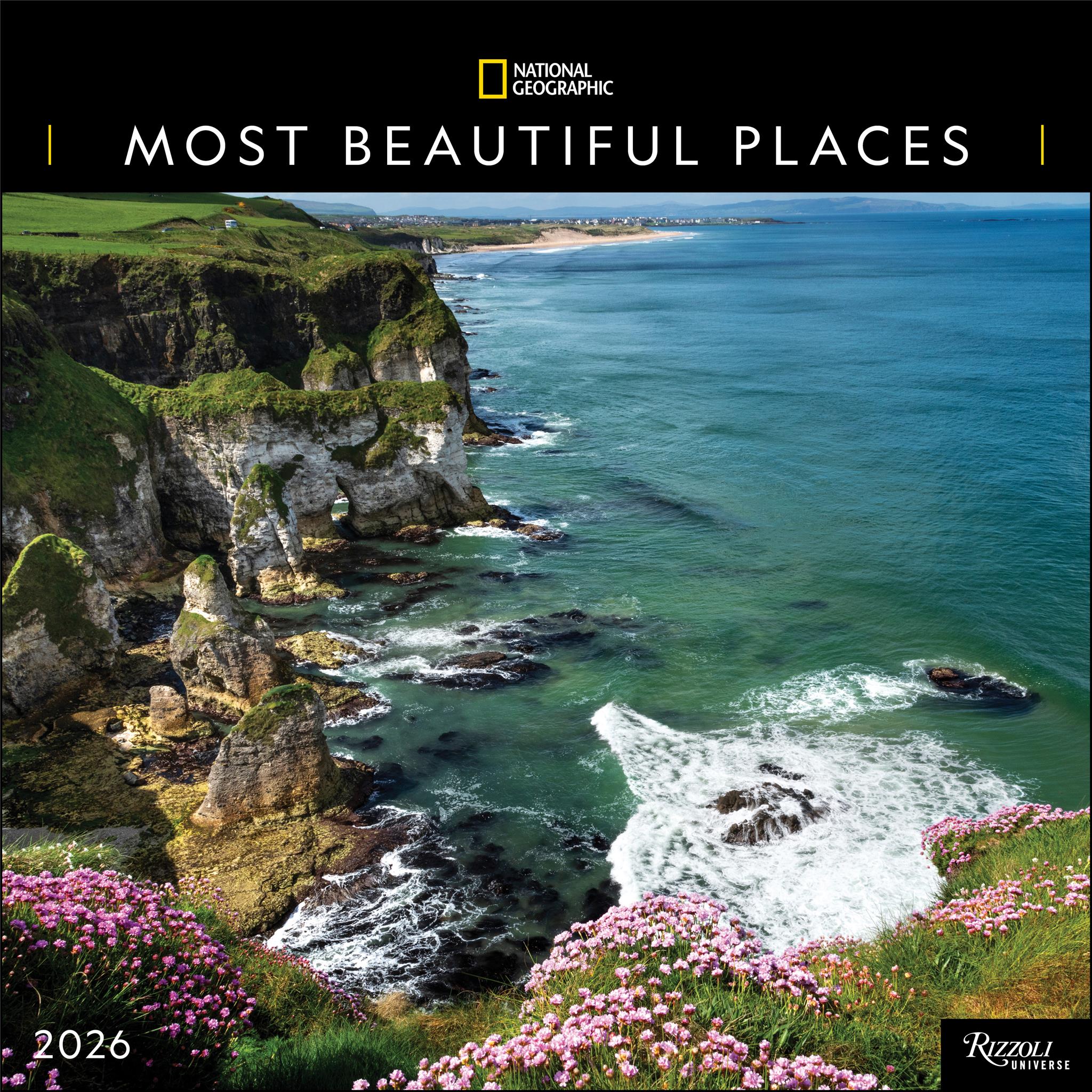 National Georgraphic Most Beautiful Places 2026 Wall Calendar