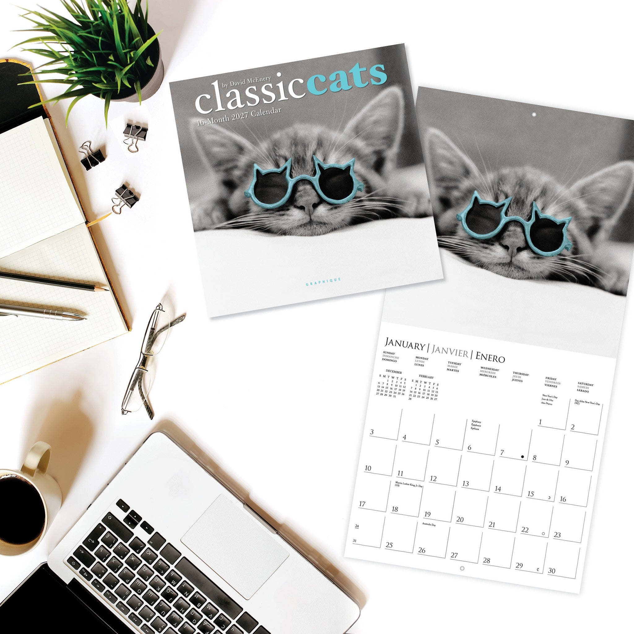 Classic Cats 2027 Mini Calendar
