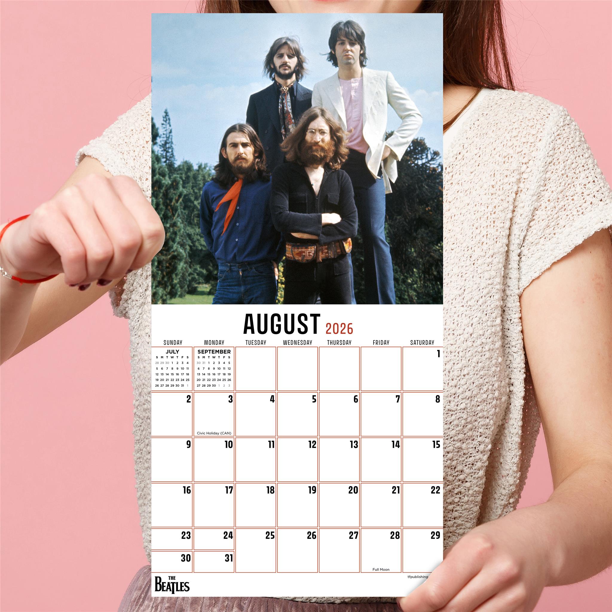 Mini calendrier Beatles 2026