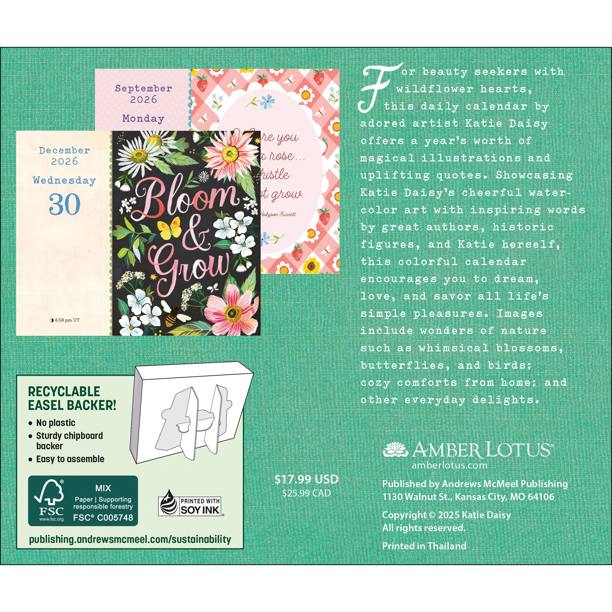 Katie Daisy 2026 Box Calendar - Online Only