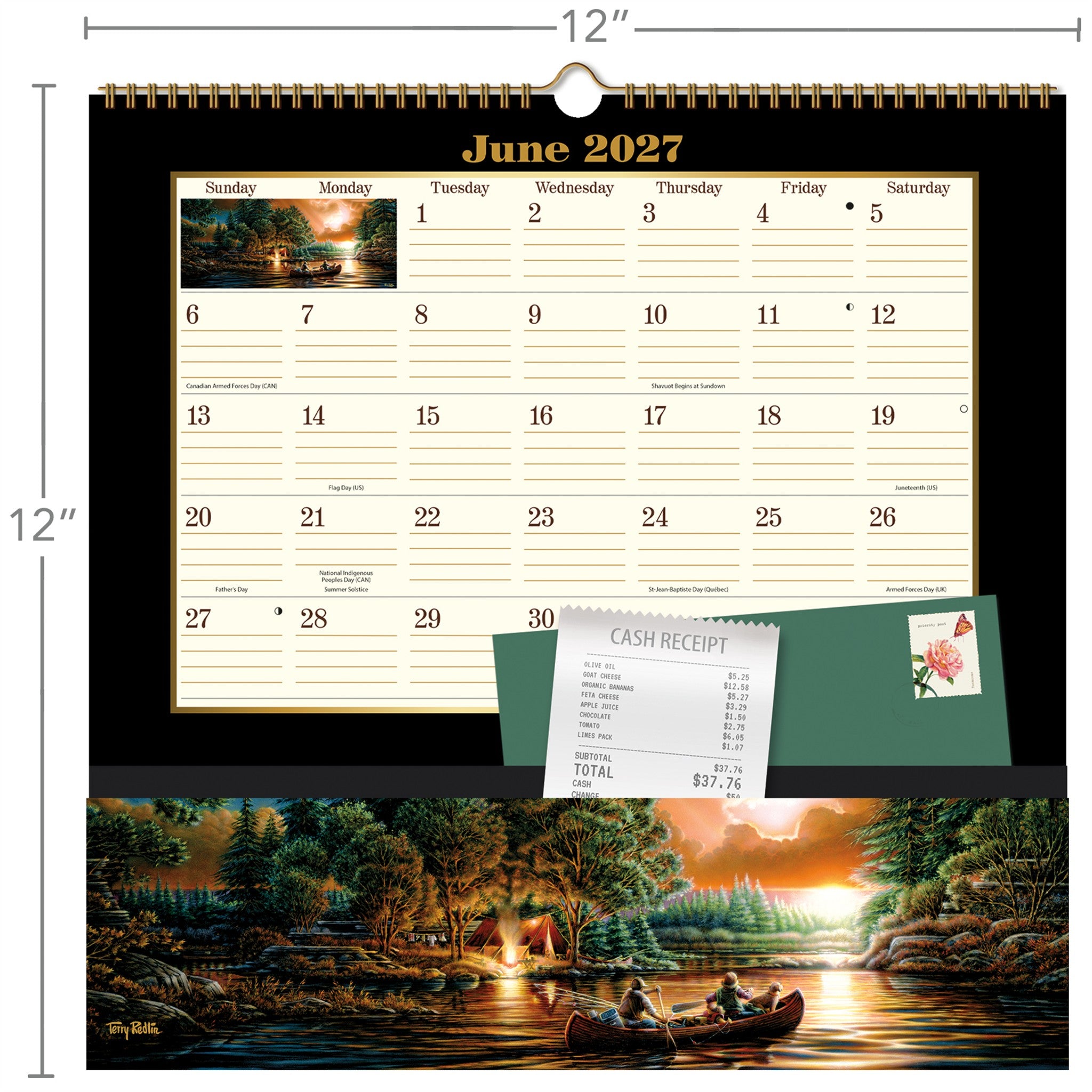 Calendrier mural Terry Redlin Note Nook 2027