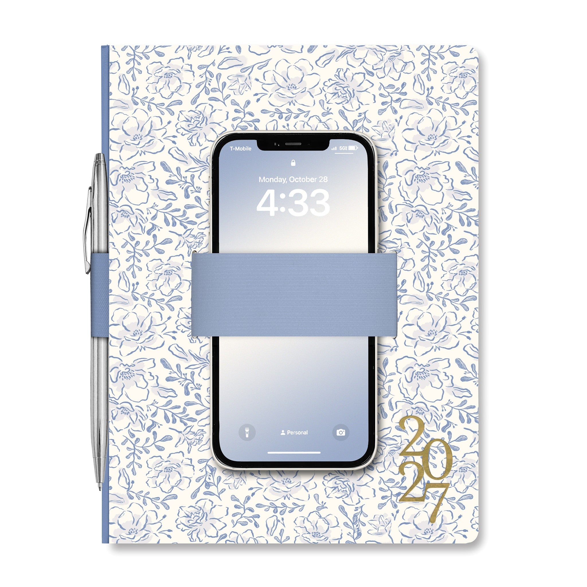 Pressed in Blue Casey 2027 Engagement Calendar