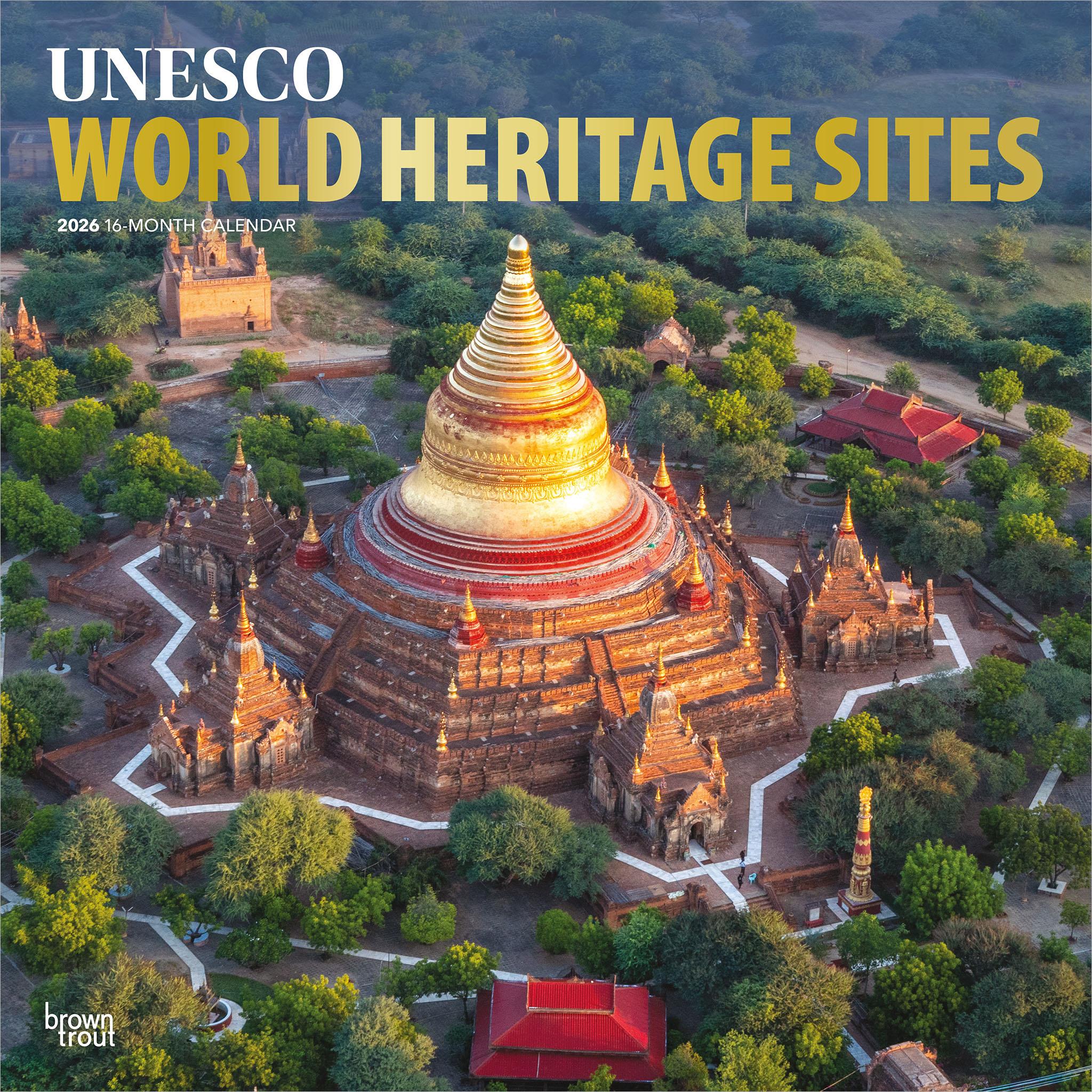 Calendrier mural des sites du patrimoine mondial de l'UNESCO 2026