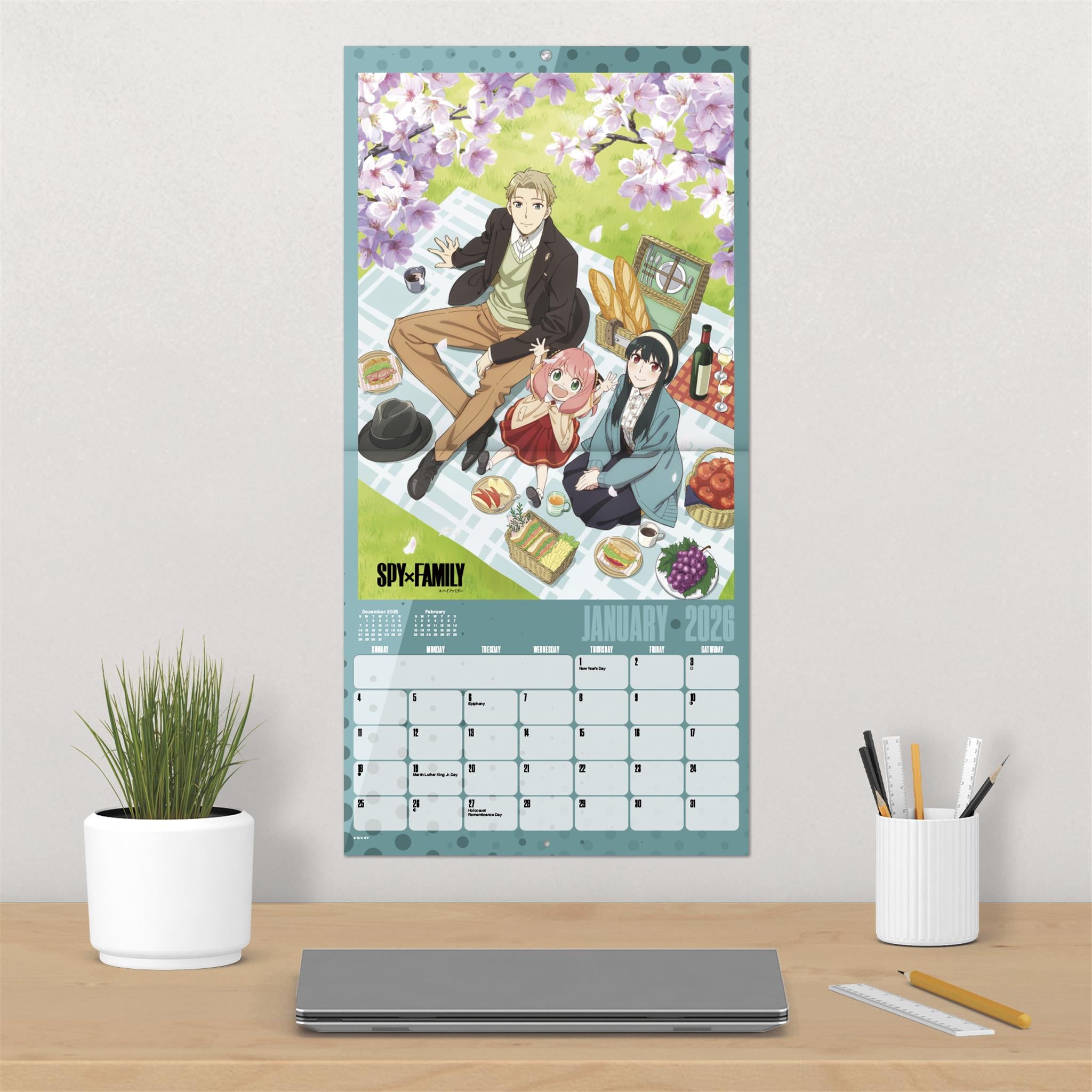 Calendrier mural Spy X Family 2026